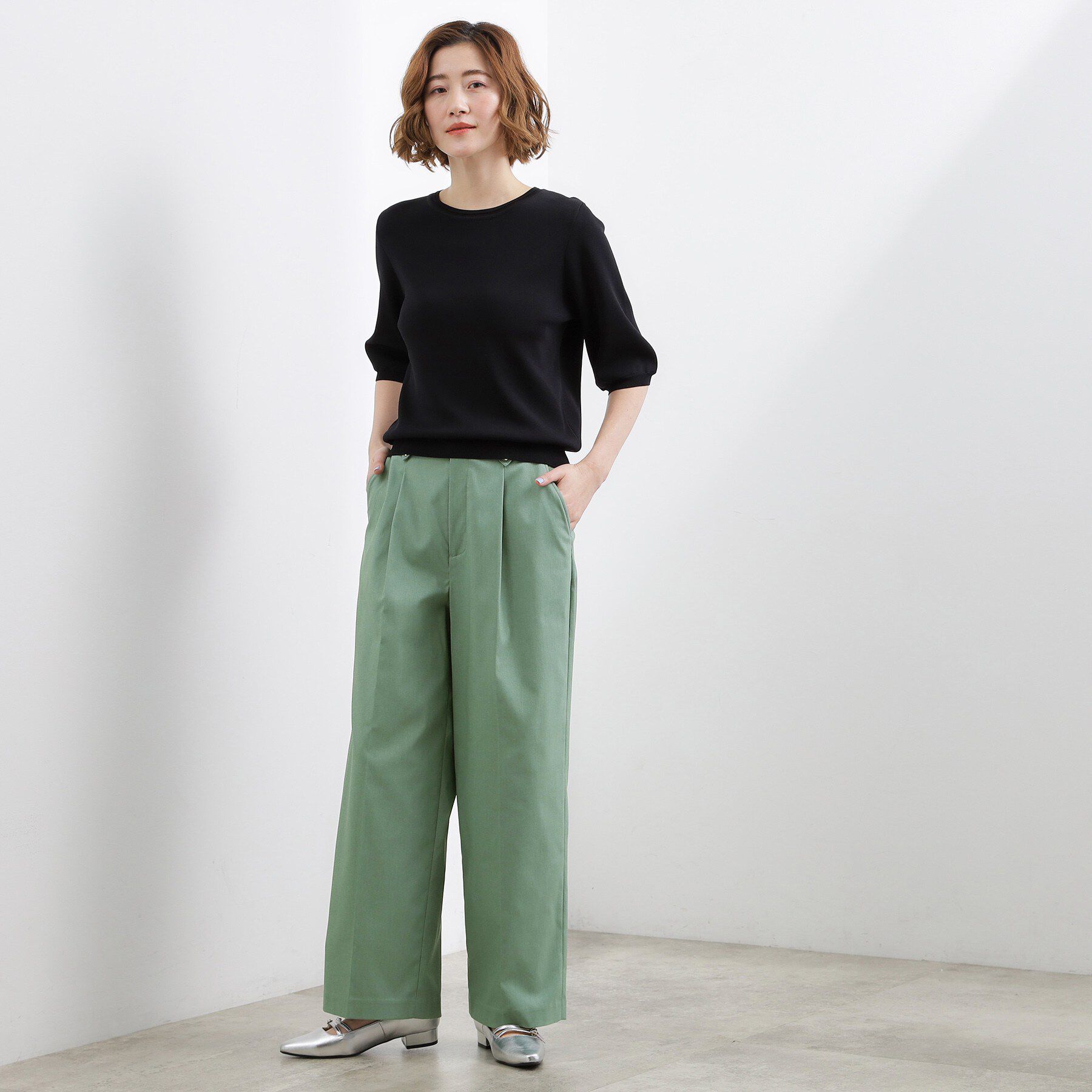 grove「きれい見えと快適さを両立する　春夏対応ワイドパンツ」|その他|