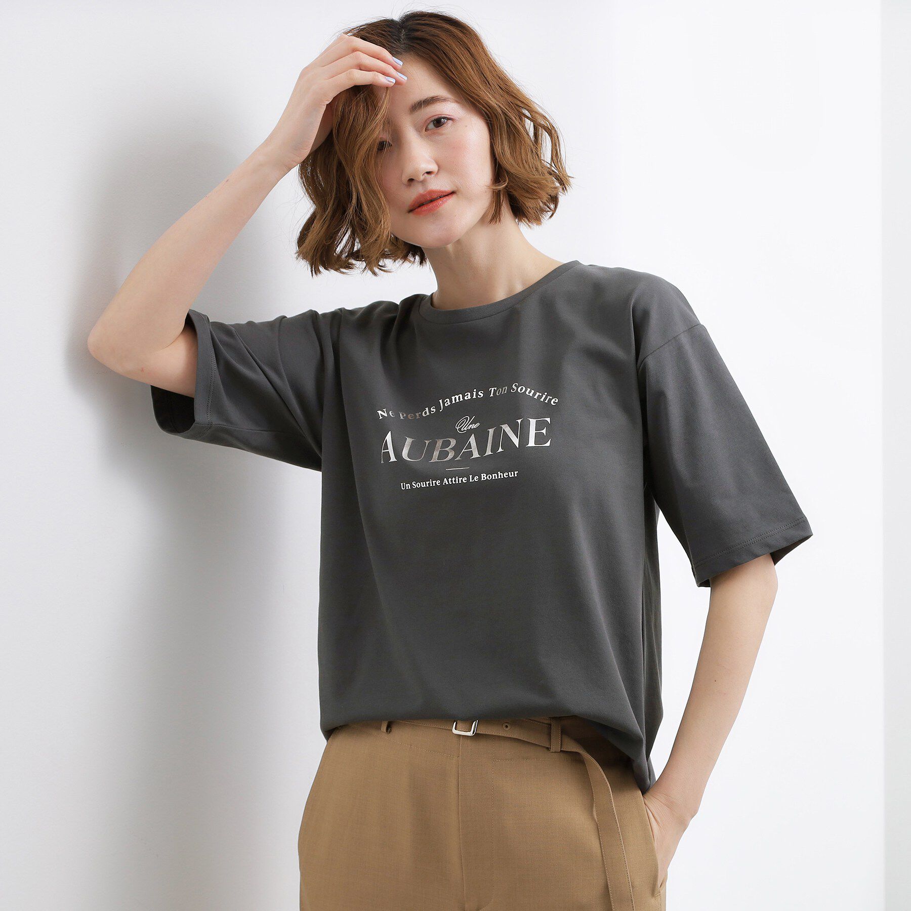 grove「【UVカット/接触冷感】プリントアソート5分袖Tシャツ」|Tシャツ・カットソー|