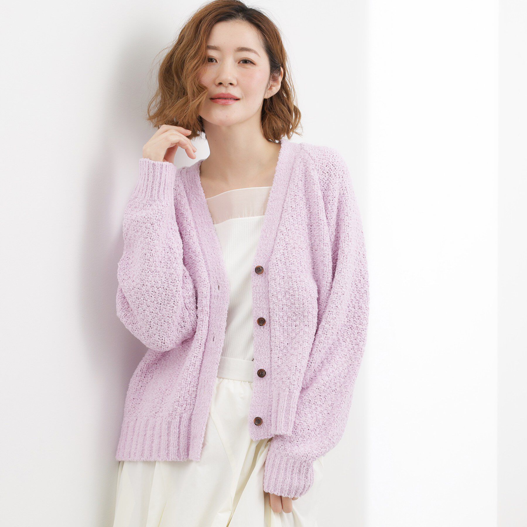 grove「【貴島明日香さん着用】シアードッキングスクエアタンク」|キャミソール|