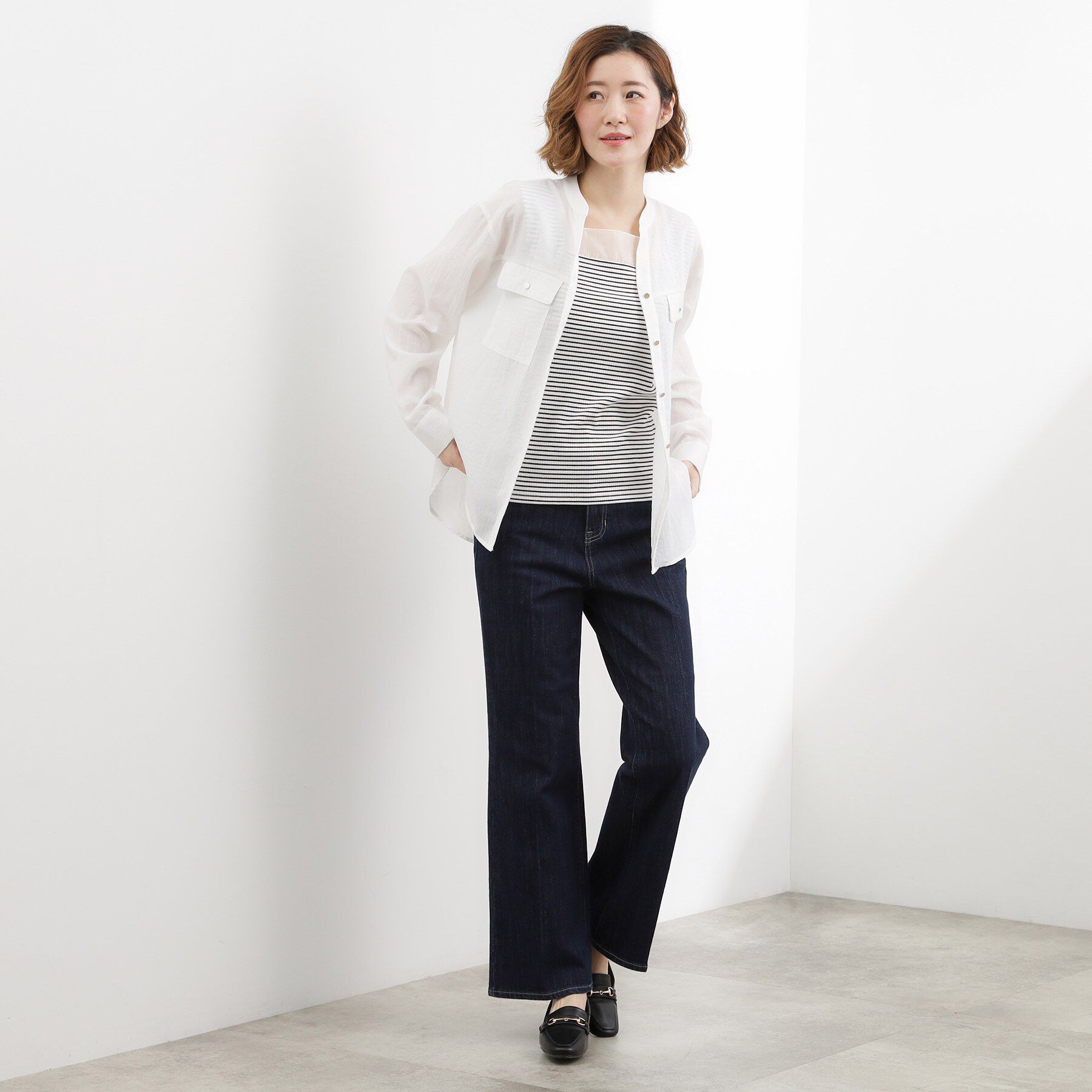 grove「【貴島明日香さん着用】シアードッキングスクエアタンク」|キャミソール|