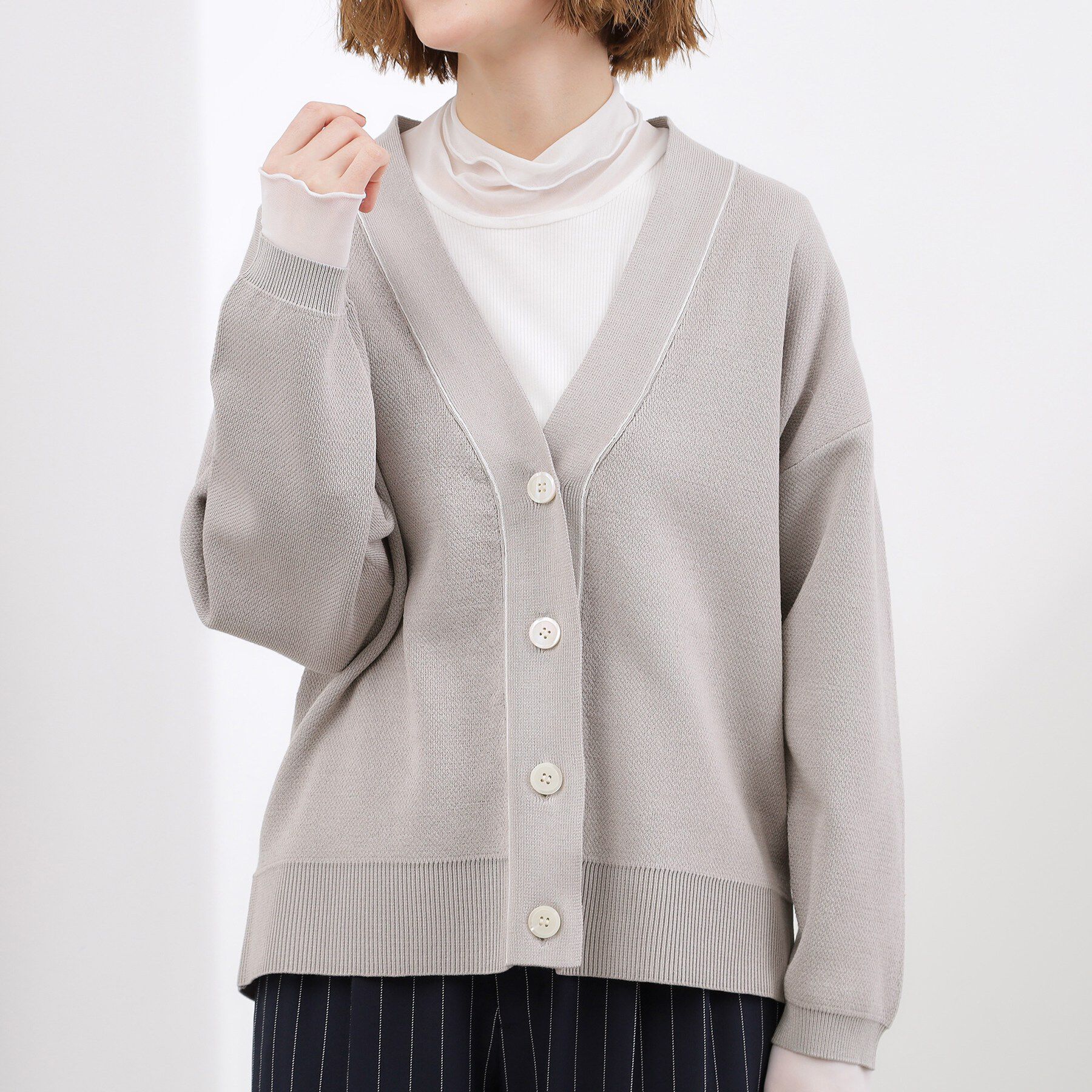 grove「オーバーサイズVネックカーディガン」|カーディガン|