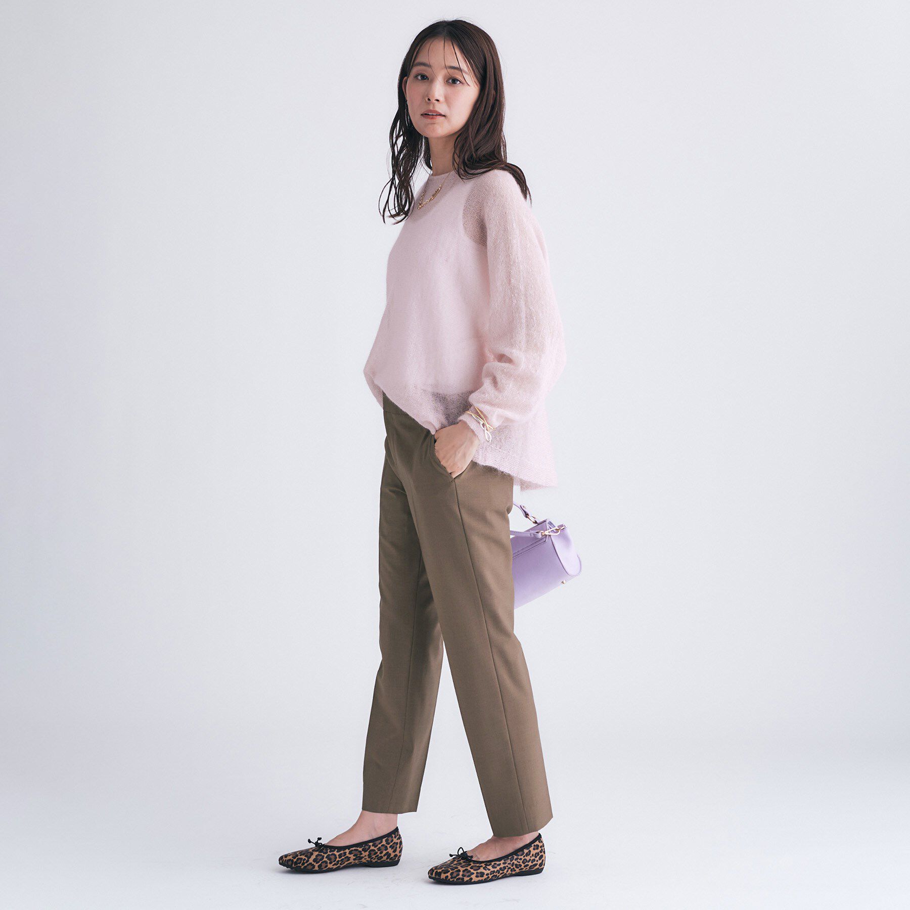 INDIVI「【褒められパンツ/ウール混】スティックパンツ」|その他|