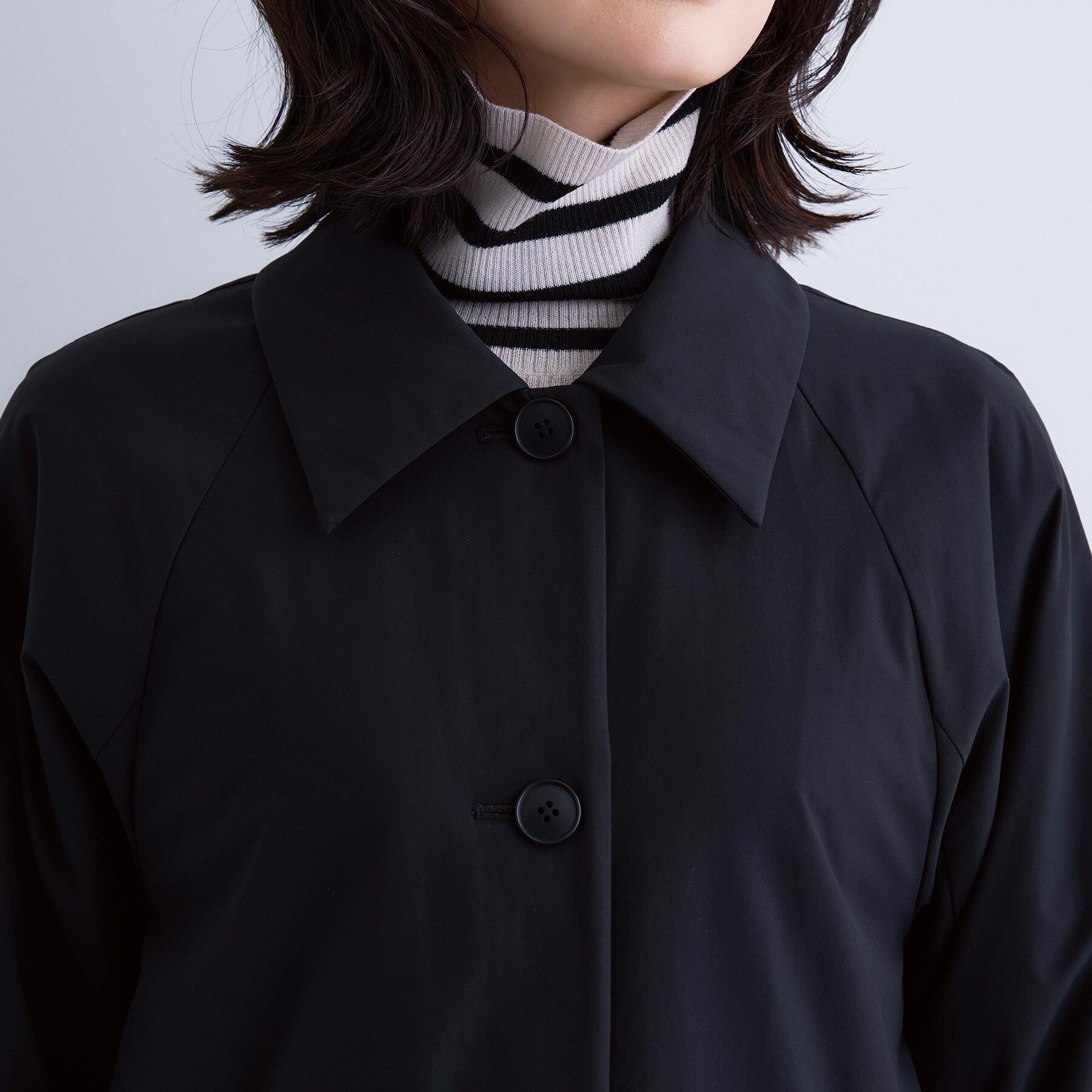 INDIVI「【超軽量／蓄熱】ライトパフステンカラーコート」|ダウン|