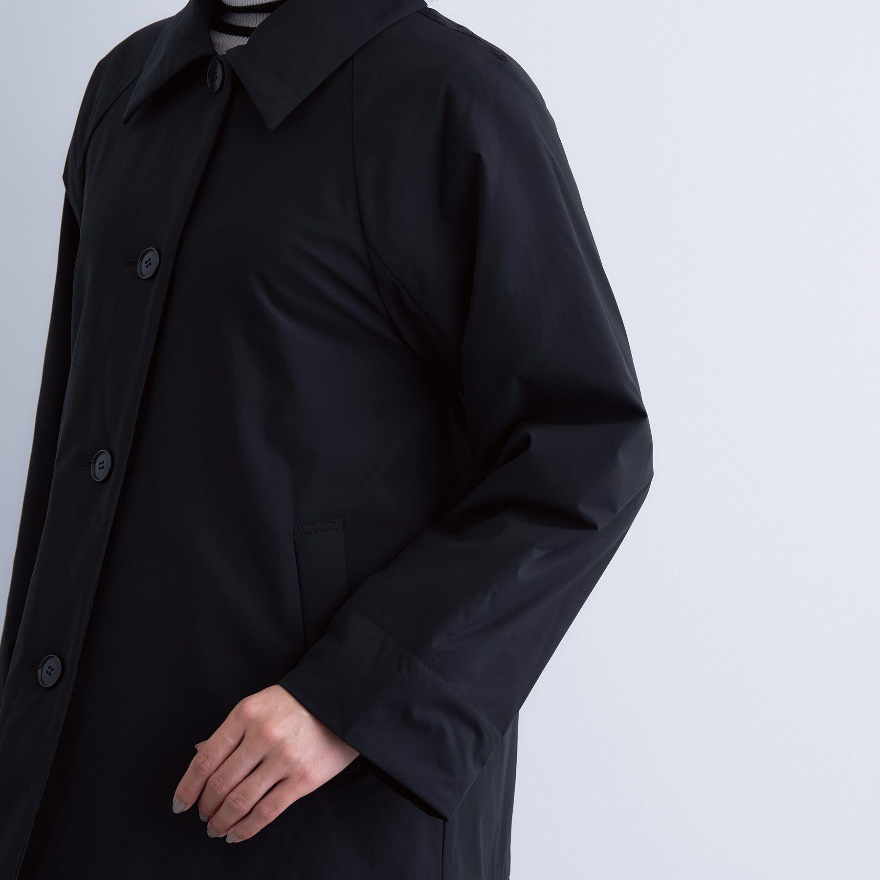 INDIVI「【超軽量／蓄熱】ライトパフステンカラーコート」|ダウン|