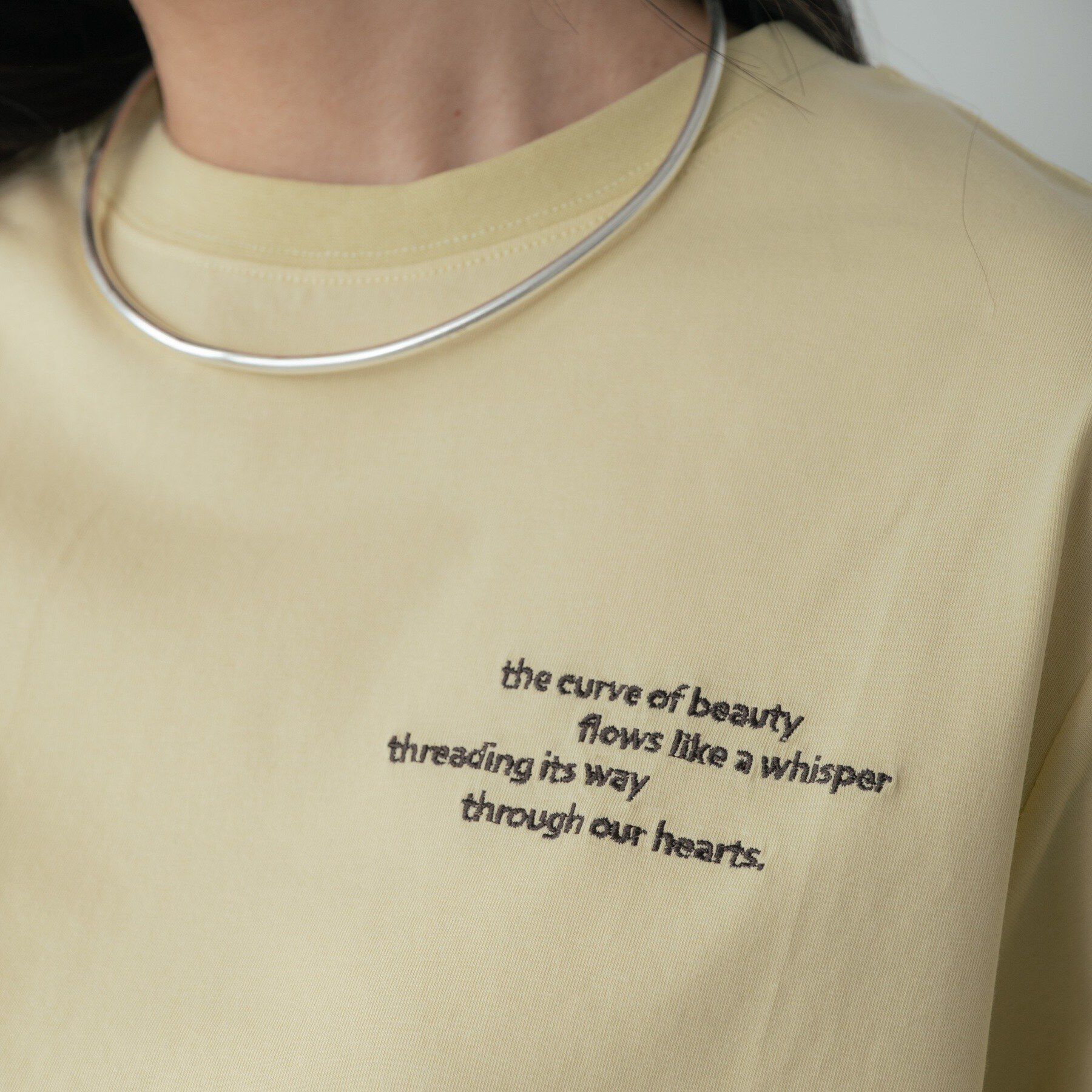 GALLEST「クルーネック刺繍Tシャツ」|Tシャツ・カットソー|