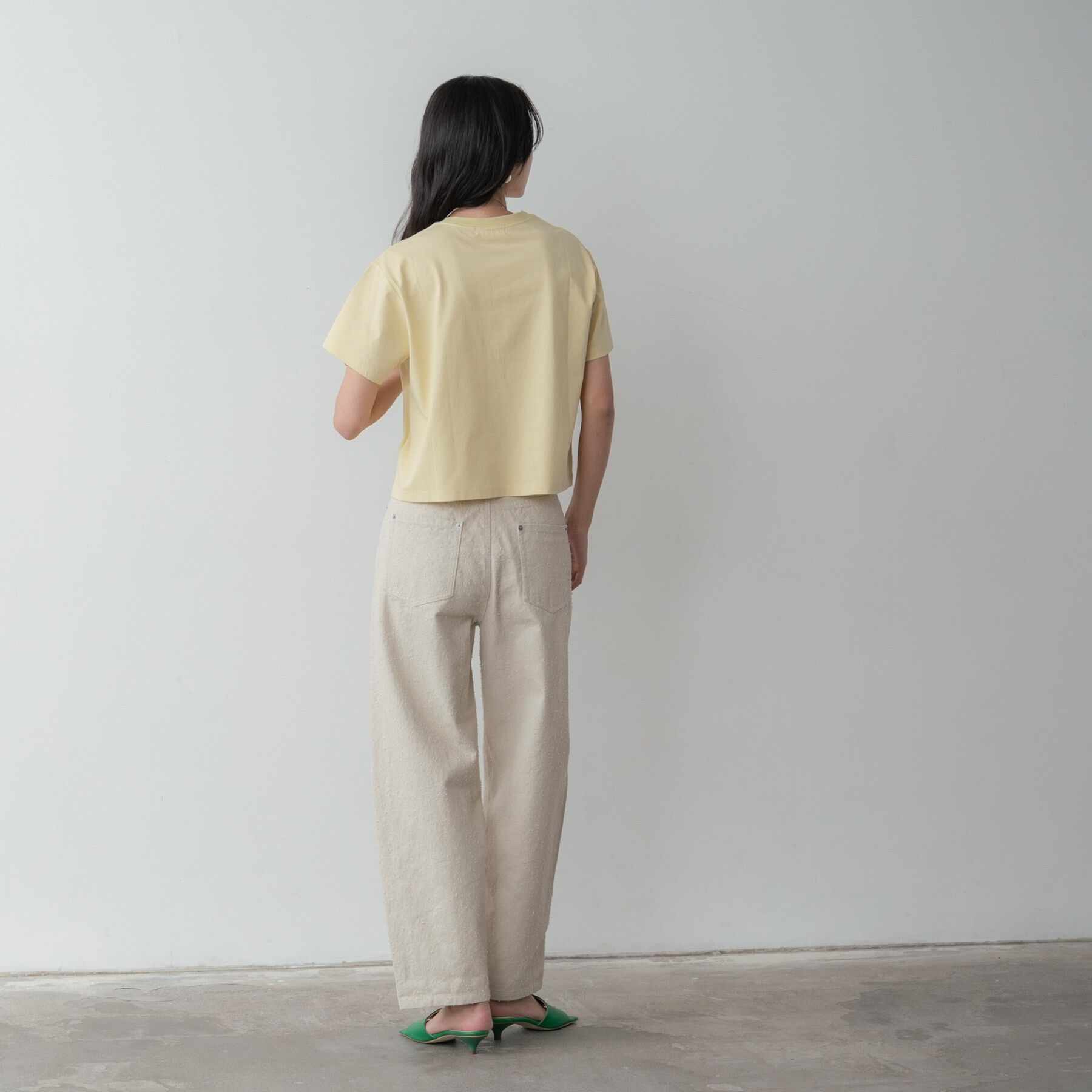 GALLEST「クルーネック刺繍Tシャツ」|Tシャツ・カットソー|