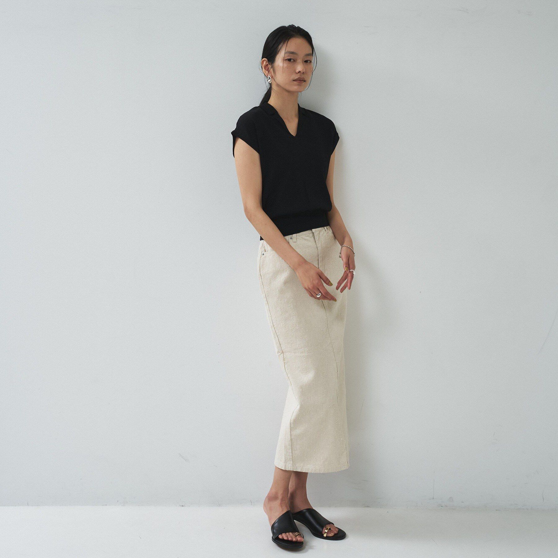 GALLEST「グレイニーコットンタイトスカート」|スカート|