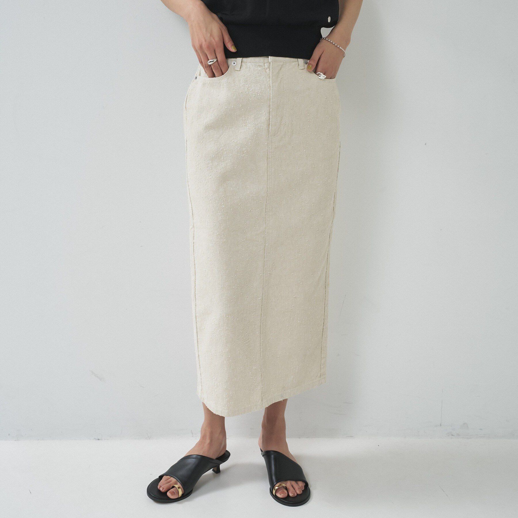 GALLEST「グレイニーコットンタイトスカート」|スカート|