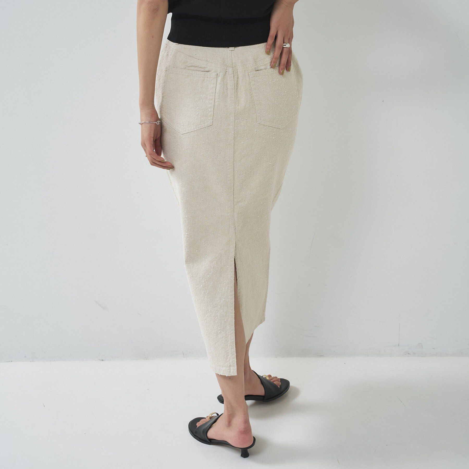 GALLEST「グレイニーコットンタイトスカート」|スカート|