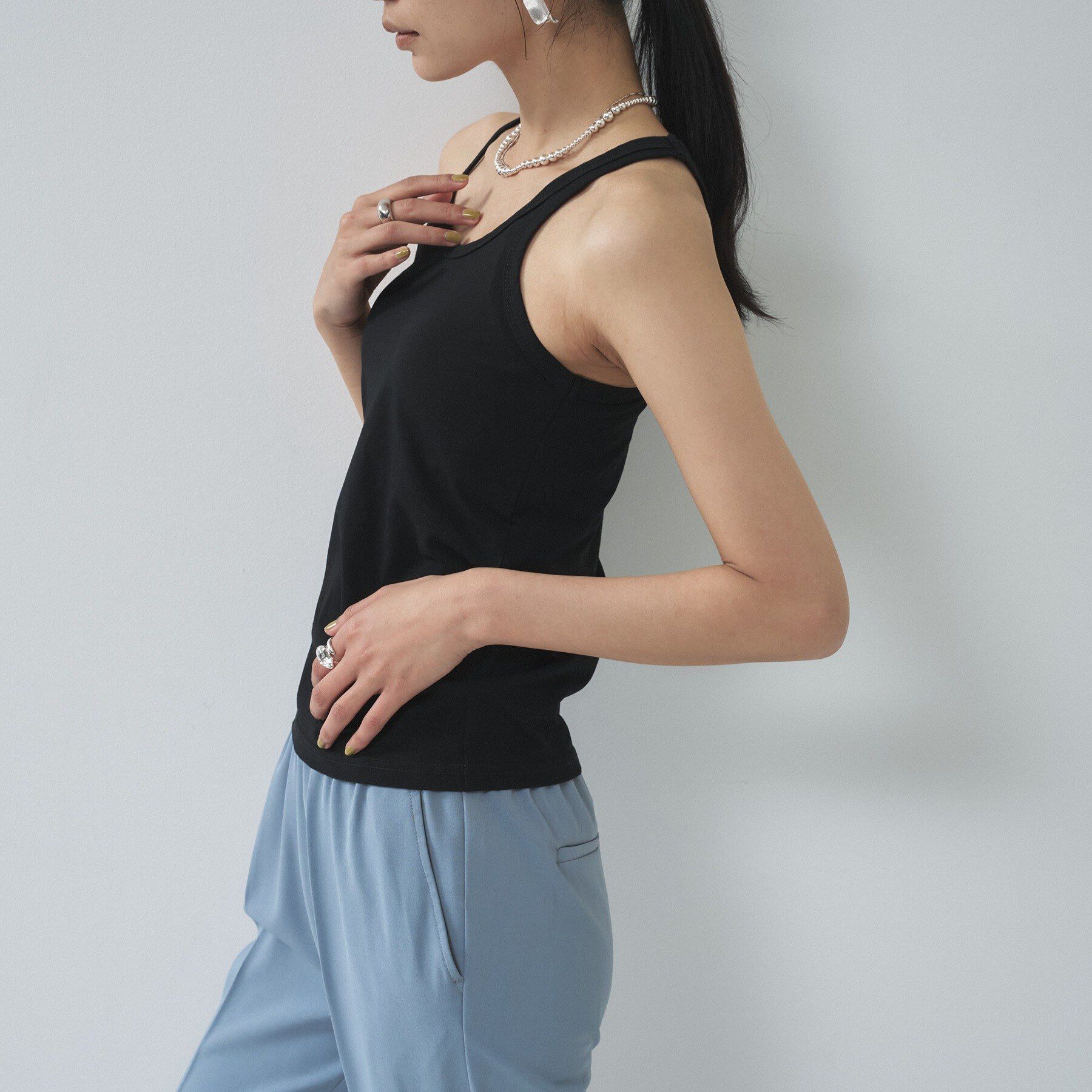 GALLEST「アシンメトリーアメスリタンク」|キャミソール|