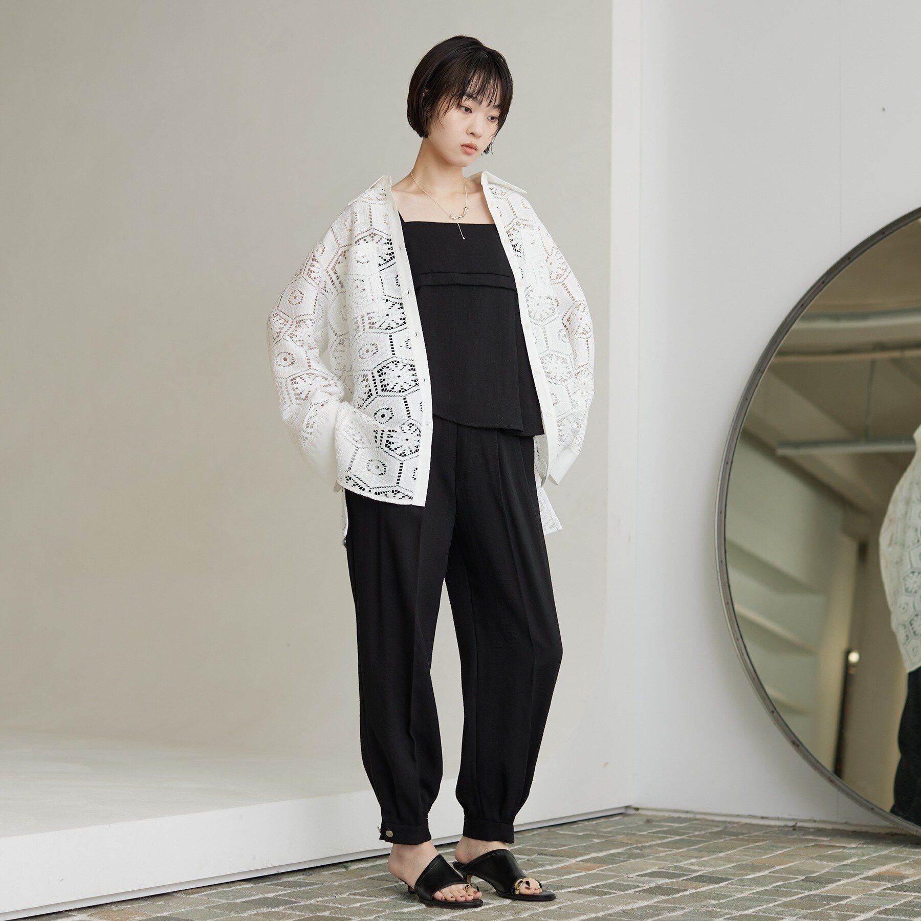 GALLEST「【セットアップ可能】イレヘムキャミブラウス」|シャツ・ブラウス|