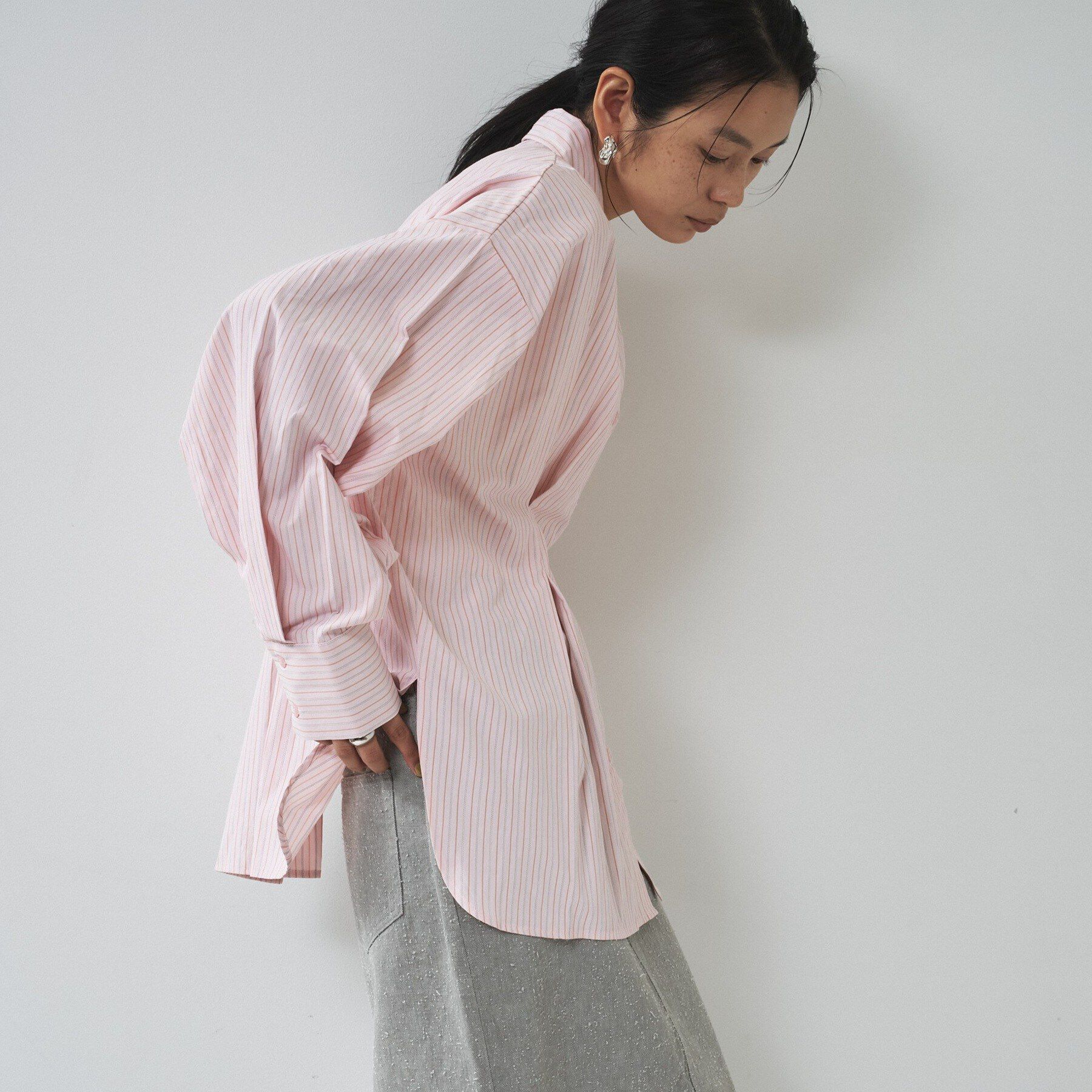 GALLEST「【一部店舗限定】ストライプタックシャツ」|シャツ・ブラウス|