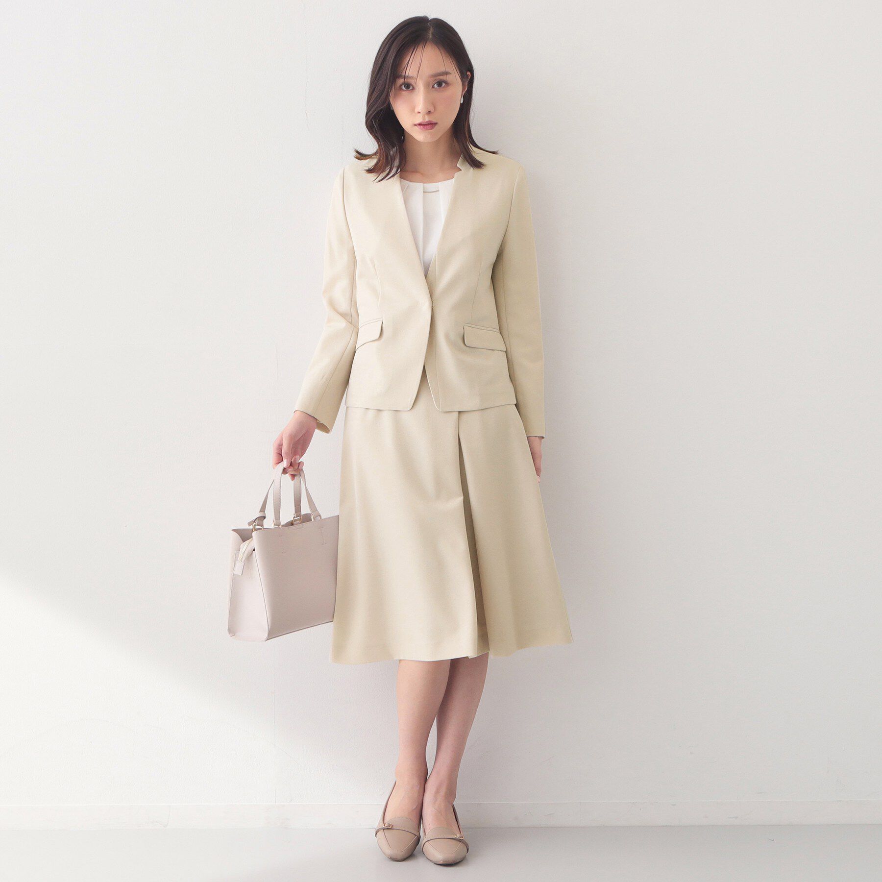 index「ノーカラージャケット/セットアップ対応可【洗える/接触冷感/吸水速乾/防シワ/ストレッチ】」|ノーカラージャケット|