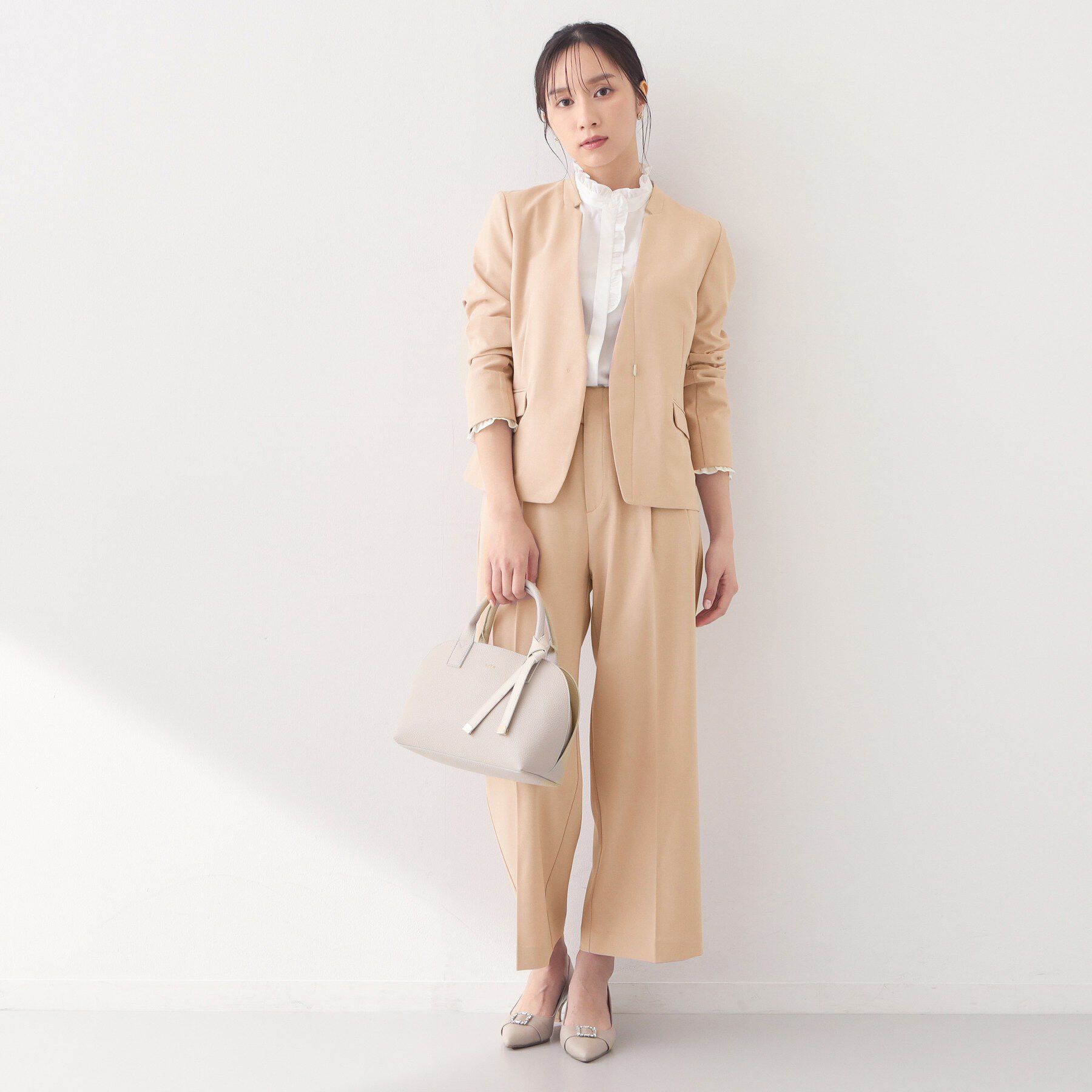 index「ノーカラージャケット/セットアップ対応可【洗える/接触冷感/吸水速乾/防シワ/ストレッチ】」|ノーカラージャケット|