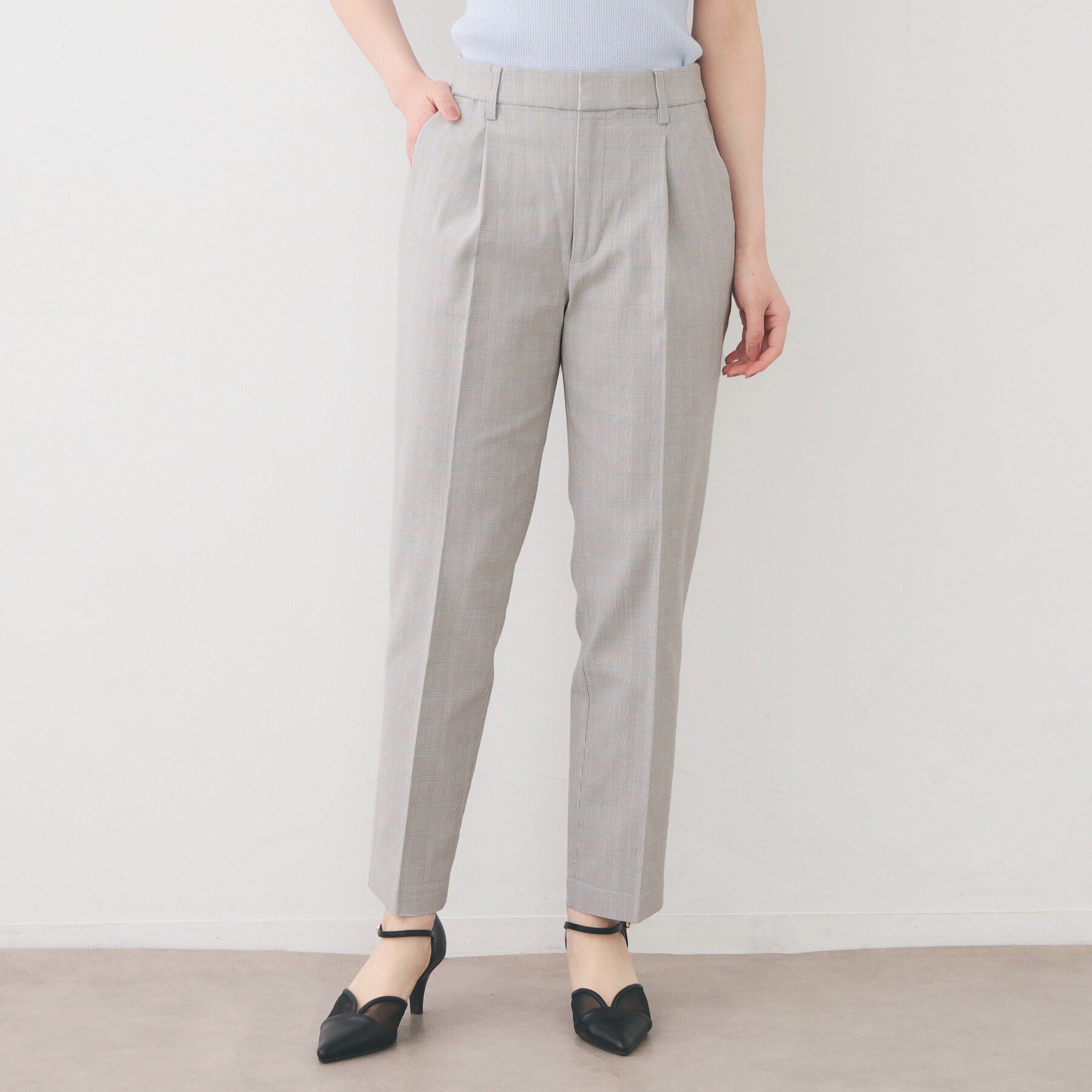 index「Everyday！テーパードパンツ【洗濯機OK/吸水速乾/接触冷感/透け防止】《XS～LL/6col」|その他|グレー(212)