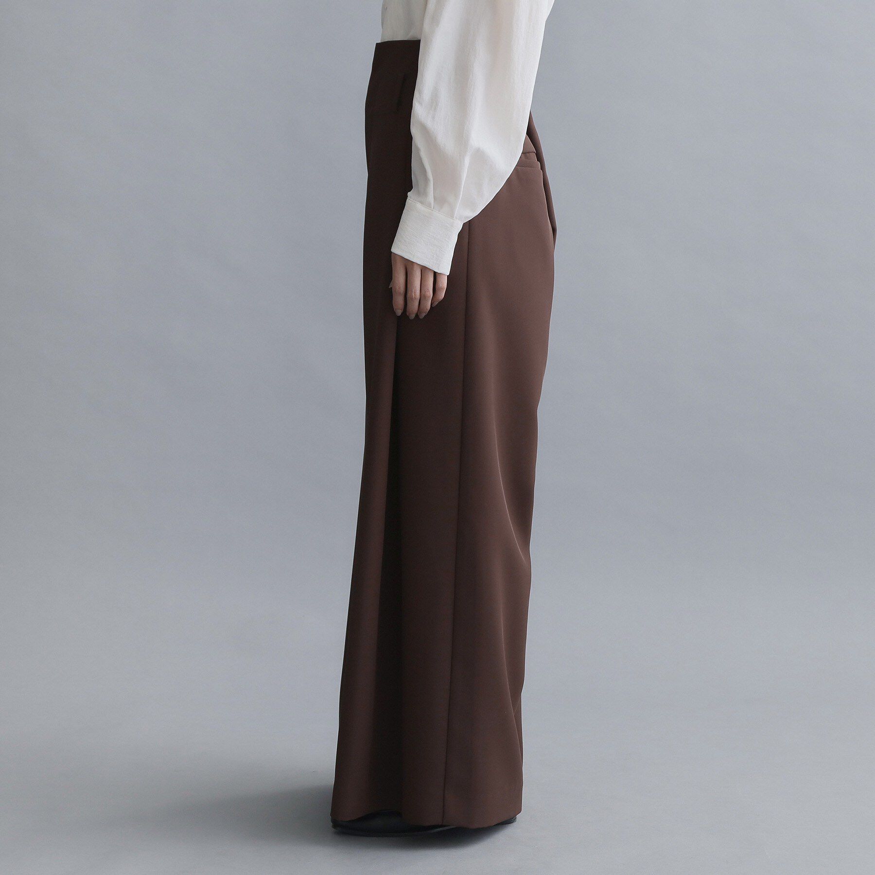 OPAQUE.CLIP「【es】ハイウエストタックワイドパンツ/セットアップ対応可【洗濯機OK】」|その他|