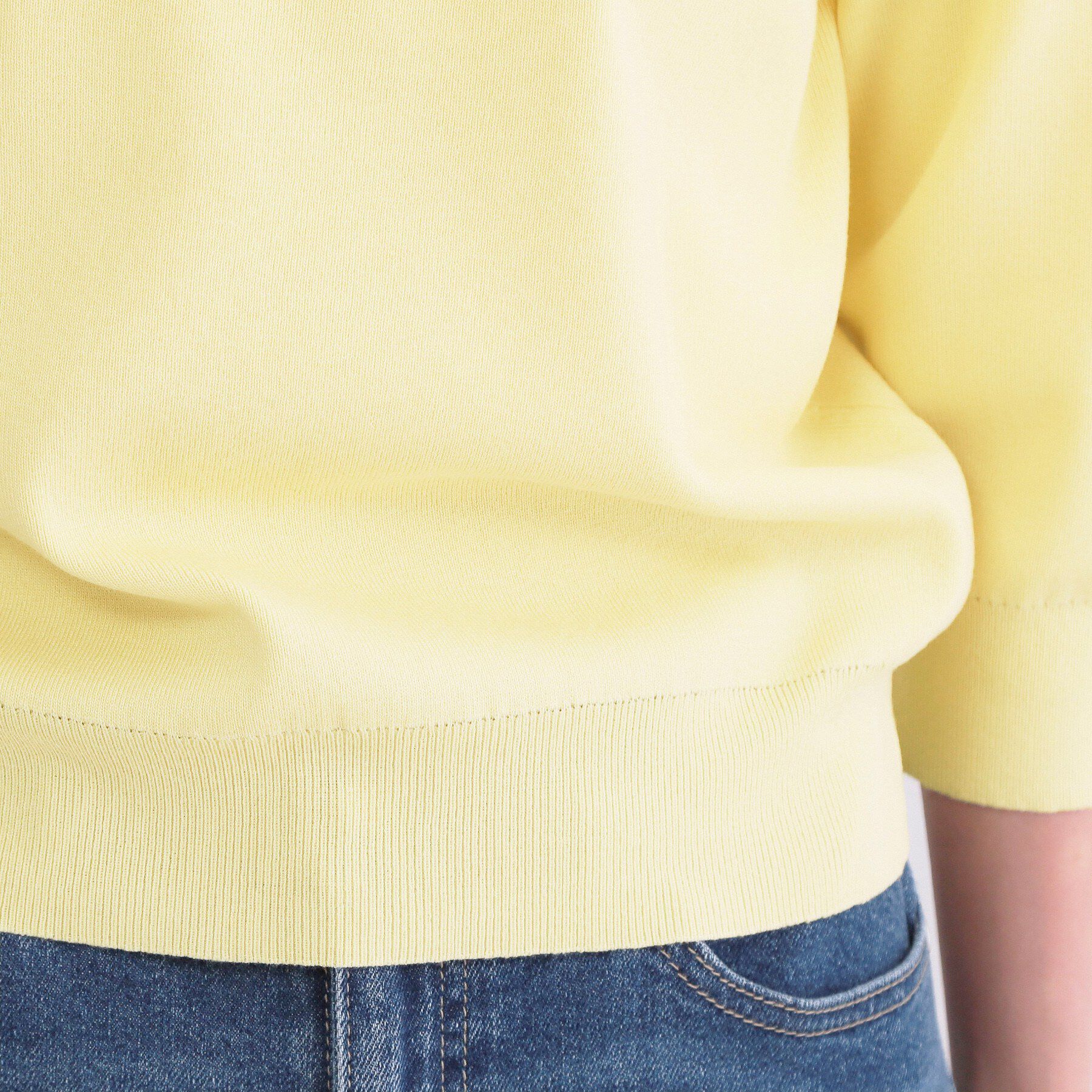 OPAQUE.CLIP「フリルヘンリーネックニット【洗濯機OK/抗ピル】」|ニット・セーター|