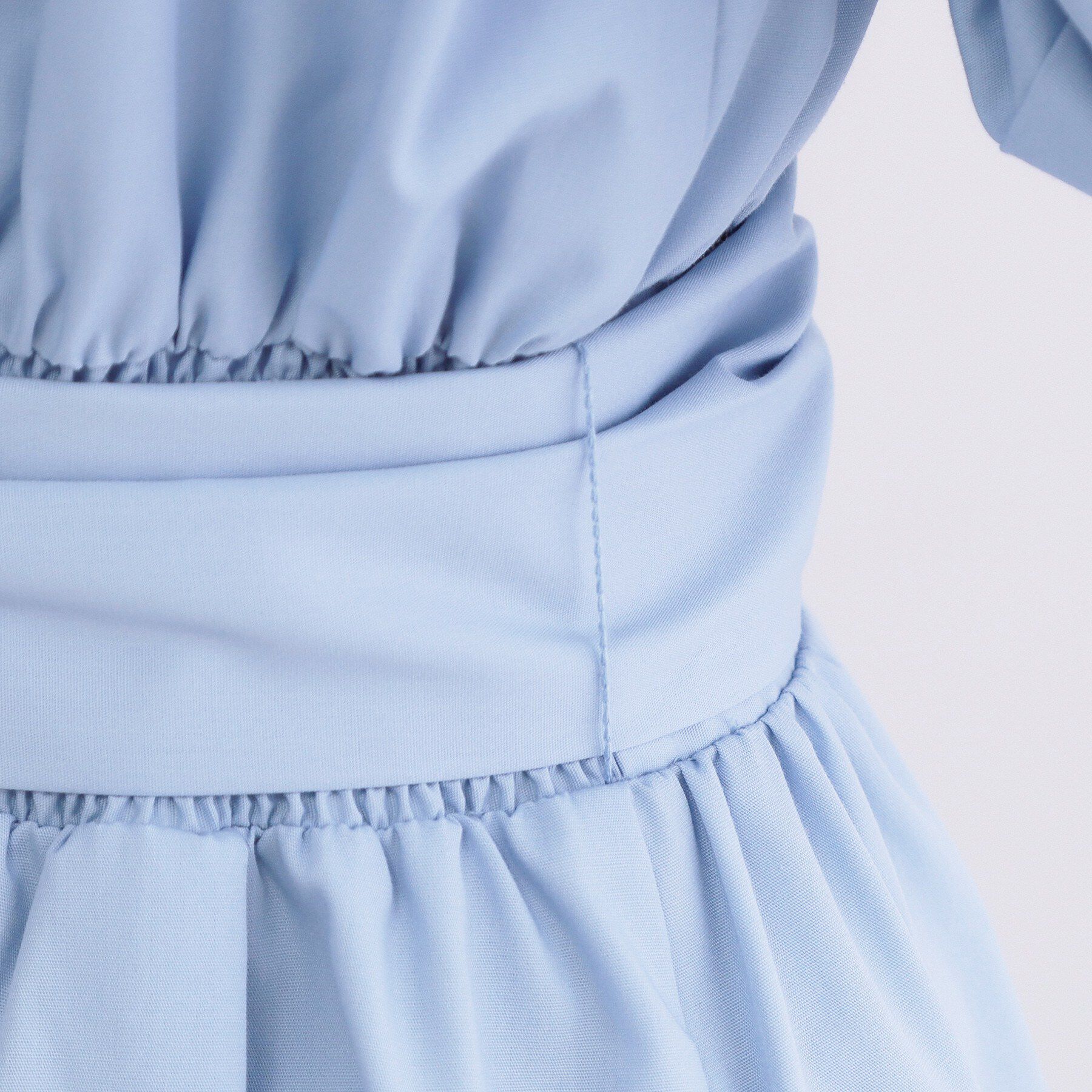 OPAQUE.CLIP「サッシュリボンベルト付きフレアシャツワンピース【洗濯機OK/防シワ加工】」|ワンピース|