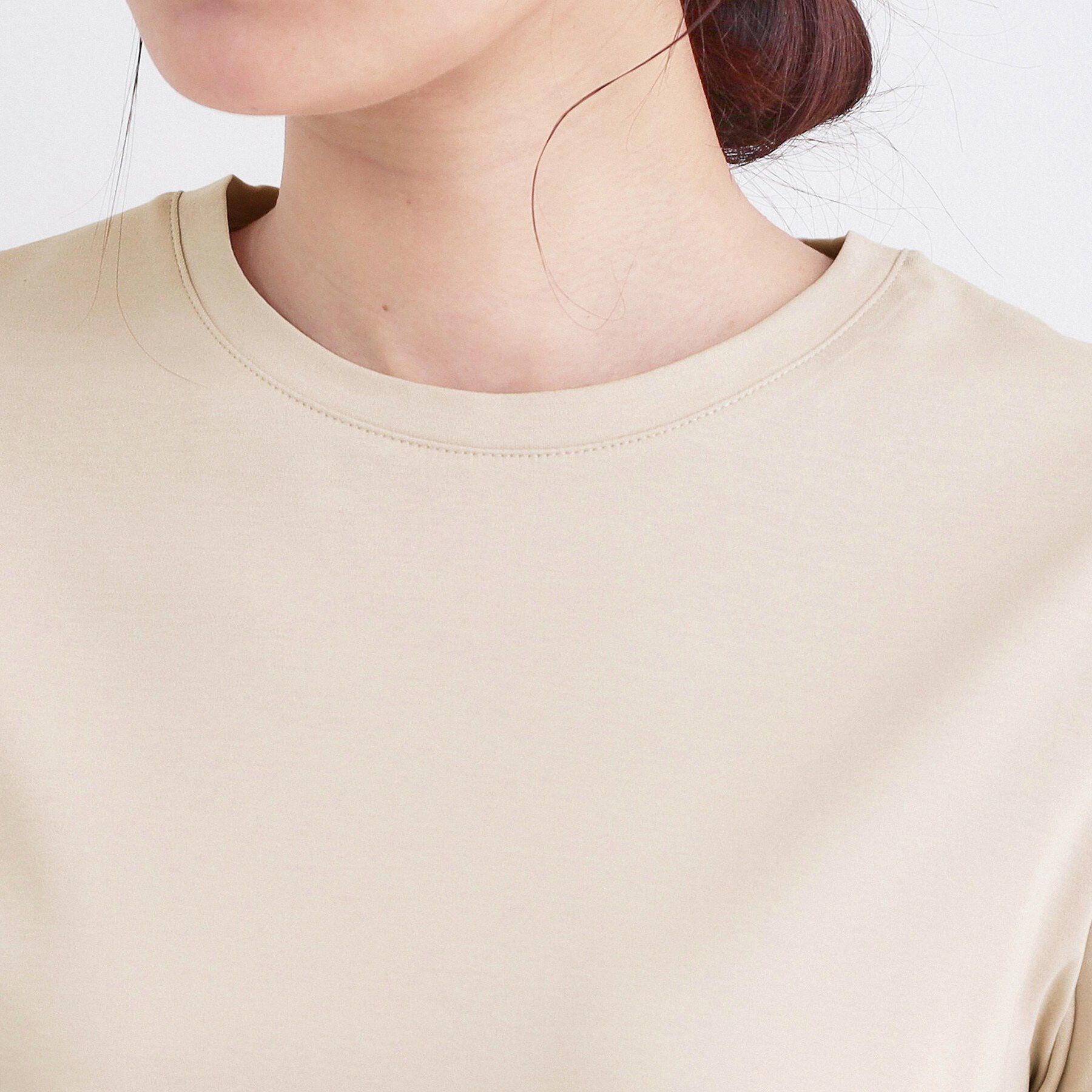 OPAQUE.CLIP「オーガニックコットン混ベーシックTシャツ【洗濯機OK】《SS～LL》」|Tシャツ・カットソー|