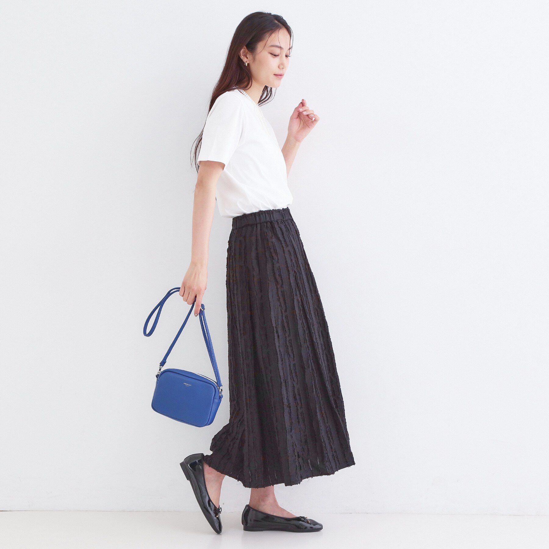 OPAQUE.CLIP「オーガニックコットン混ベーシックTシャツ【洗濯機OK】《SS～LL》」|Tシャツ・カットソー|