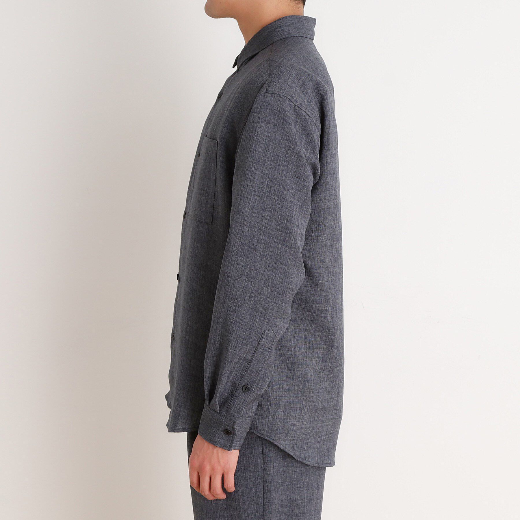 THE SHOP TK「リネンライクレギュラーカラーシャツ セットアップ可」|シャツ・ブラウス|