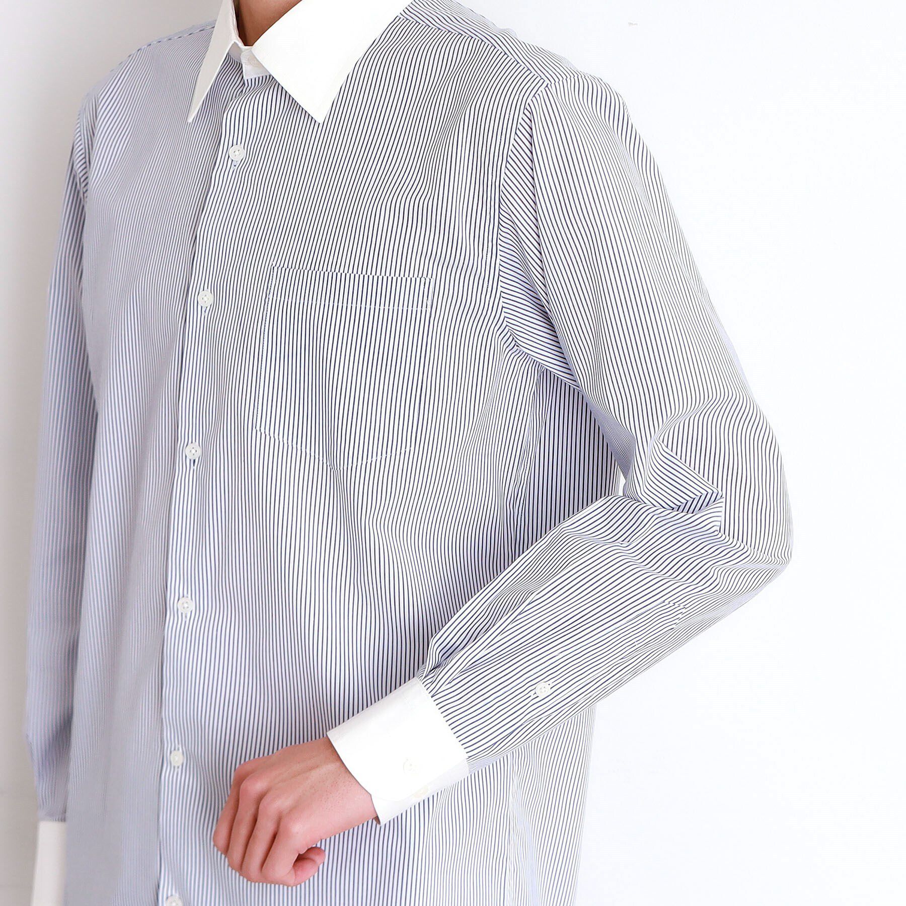 THE SHOP TK「ドレスストライプシャツ【洗濯機OK】」|シャツ・ブラウス|