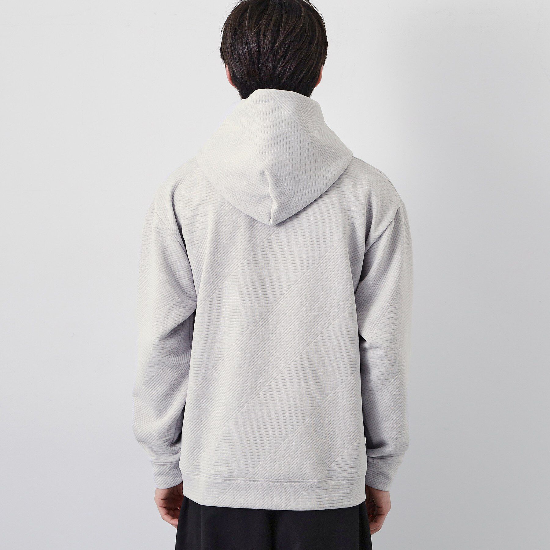 THE SHOP TK「【さりげない表情が、品よく映える。】ふくれジャカードパーカ」|パーカー|