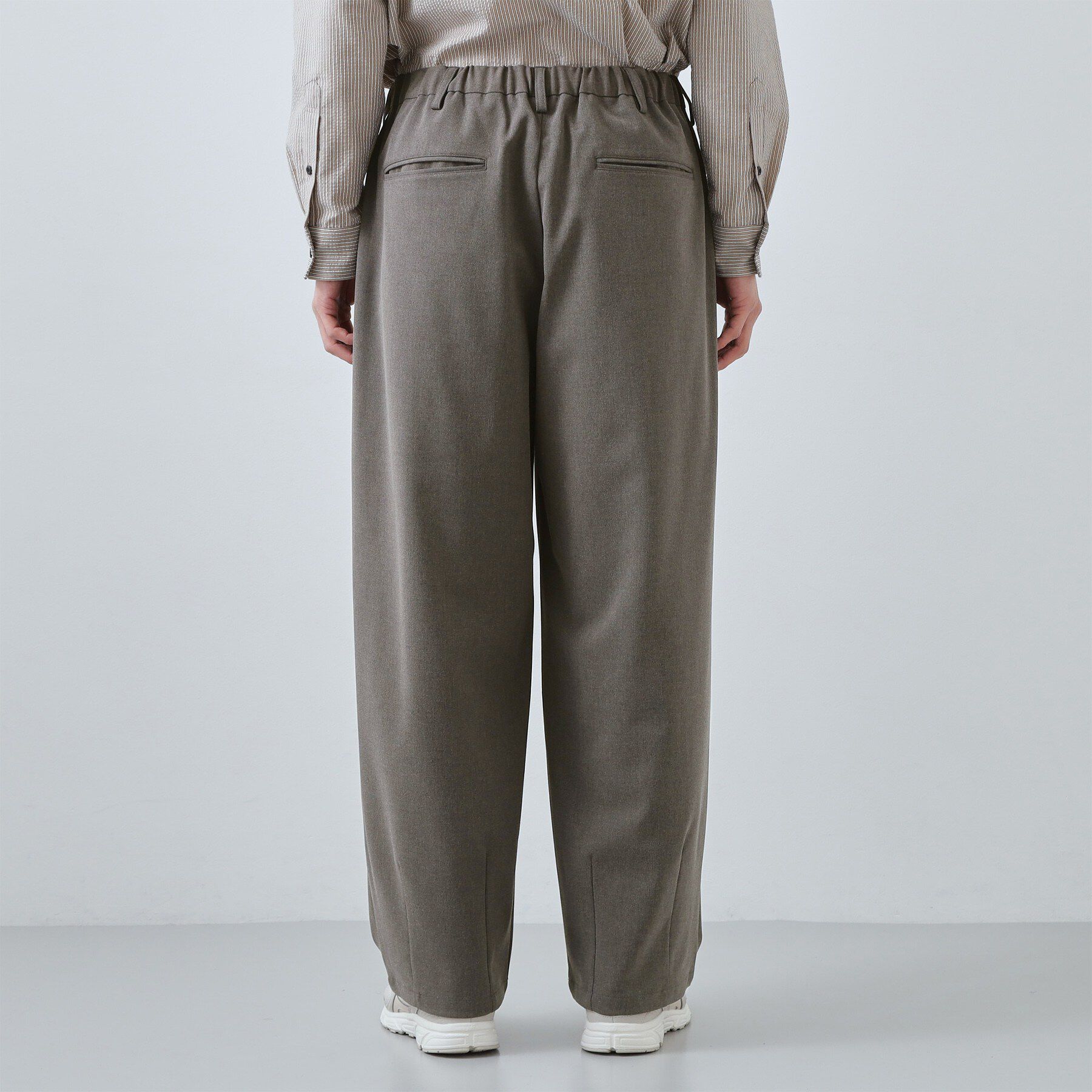 THE SHOP TK「【半歩先のオシャレ】バレルレッグ パンツ 洗濯機OK」|その他|