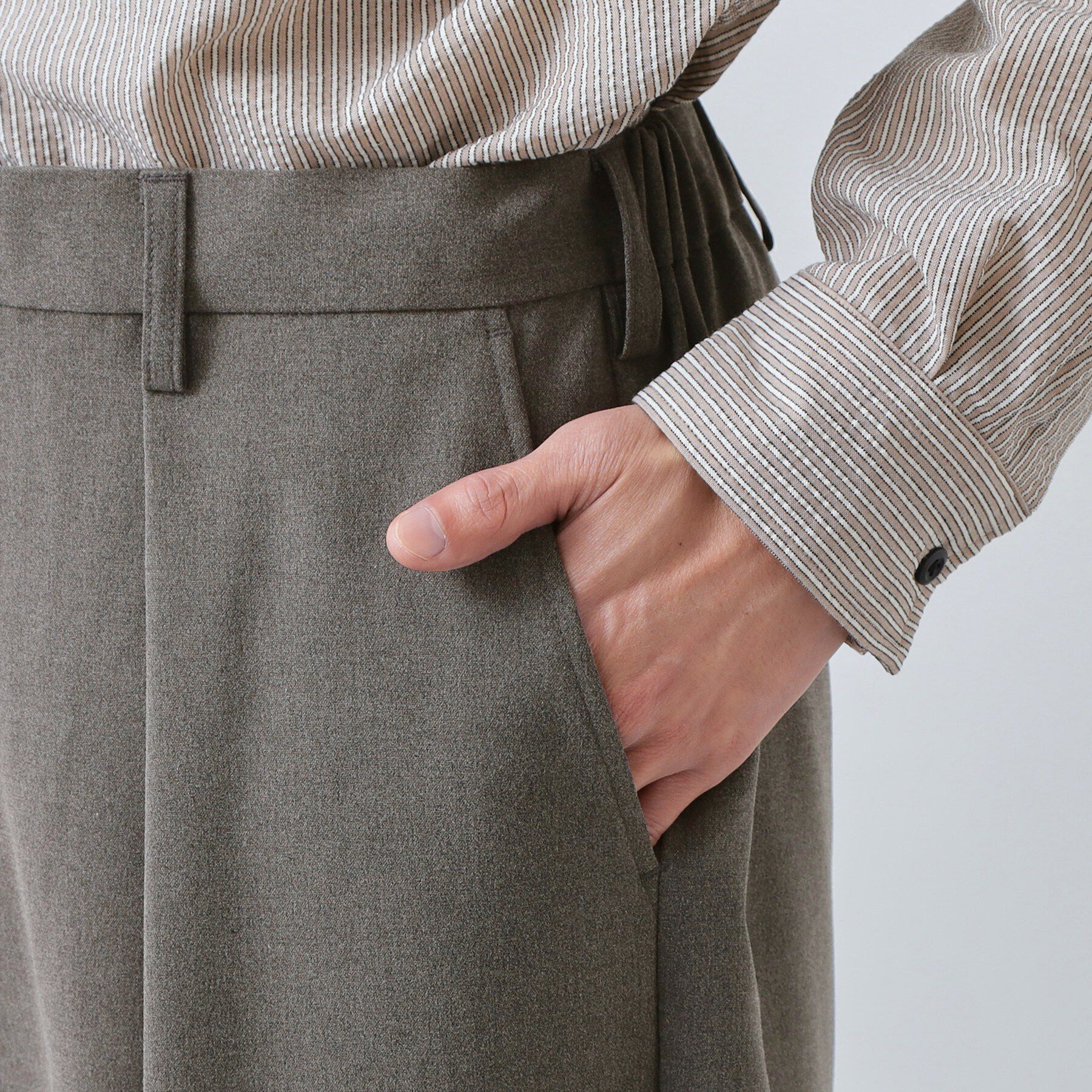 THE SHOP TK「【半歩先のオシャレ】バレルレッグ パンツ 洗濯機OK」|その他|