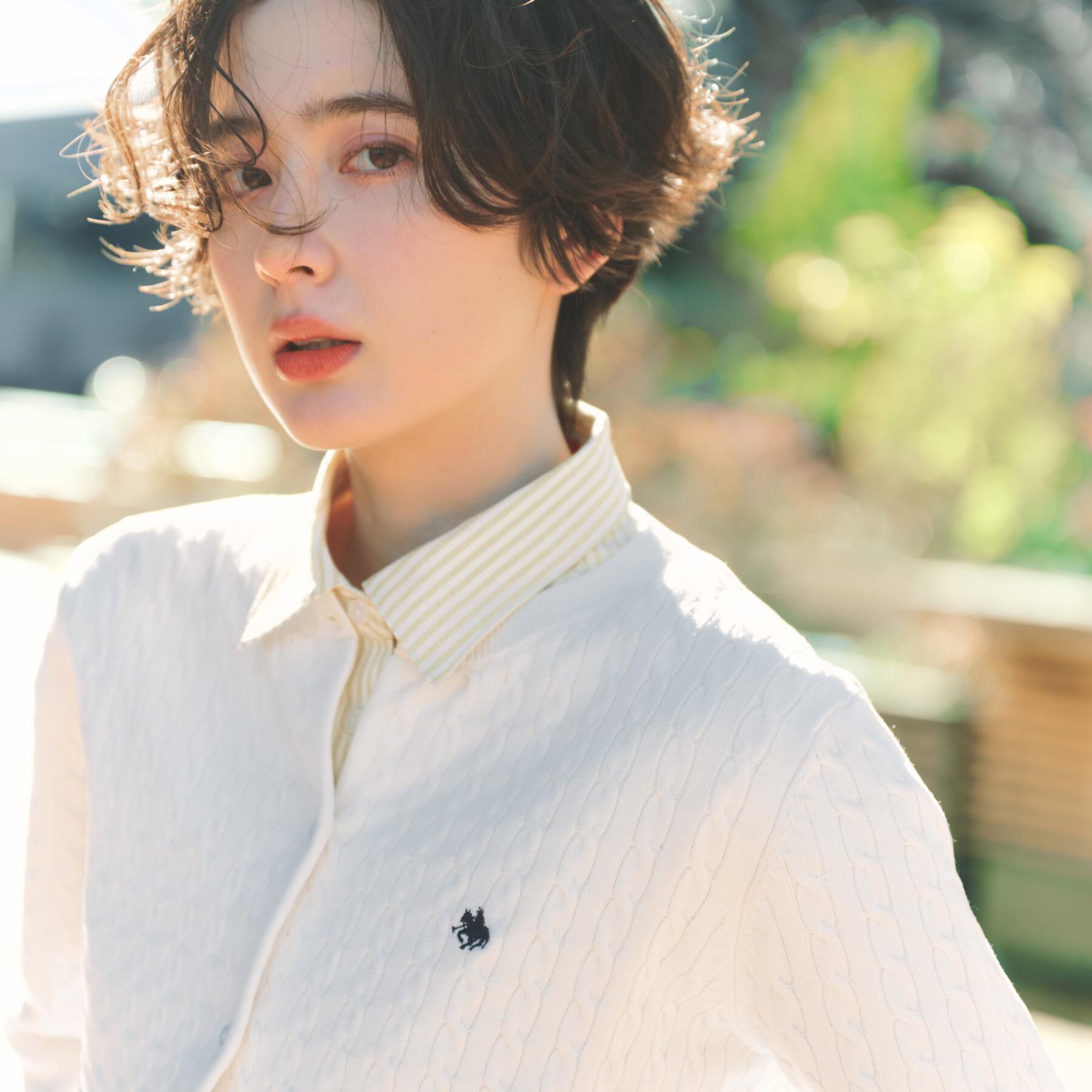 THE SHOP TK「【POLO BCS 別注】ケーブルカーディガン」|カーディガン|