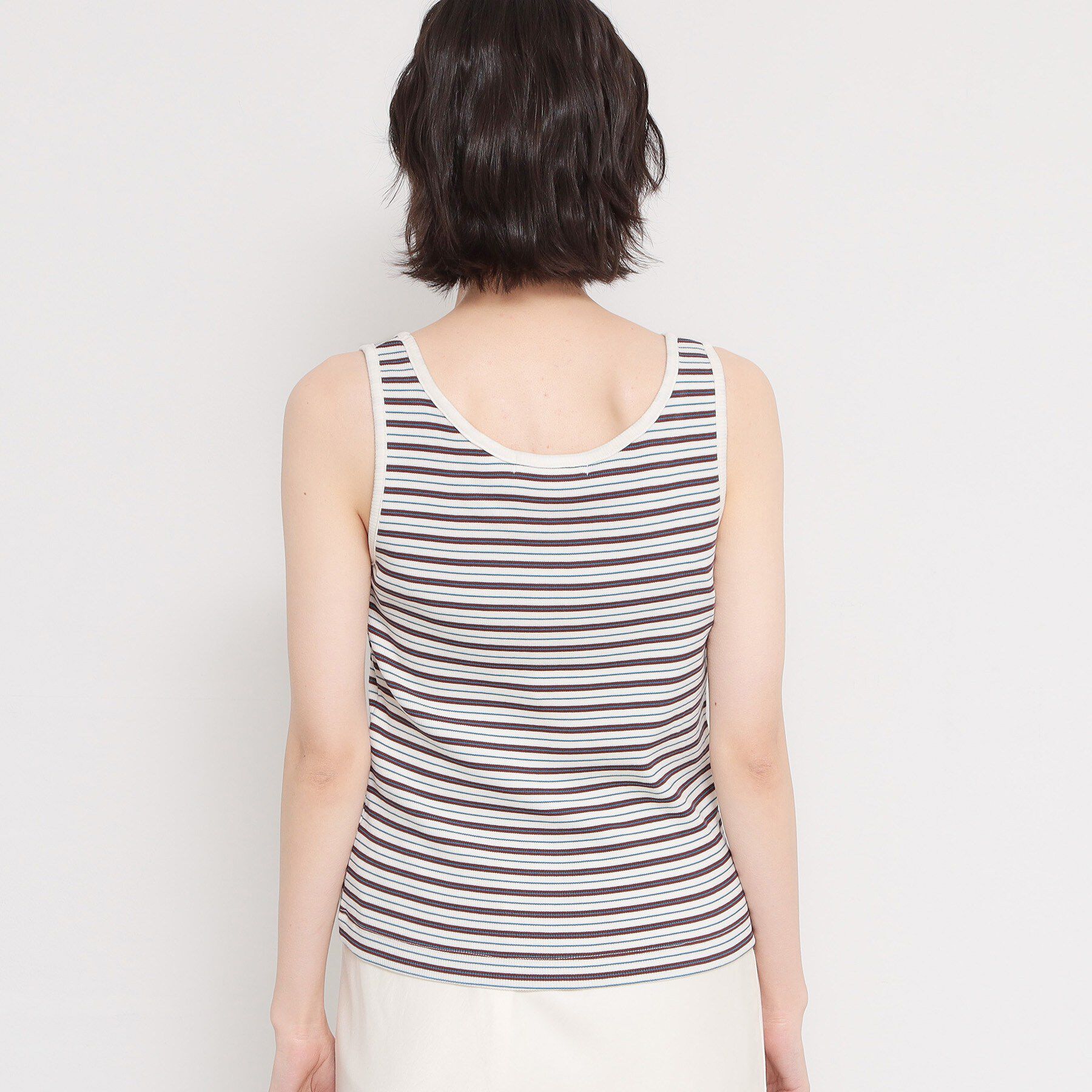 THE SHOP TK「マルチボーダーニットソータンク」|キャミソール|