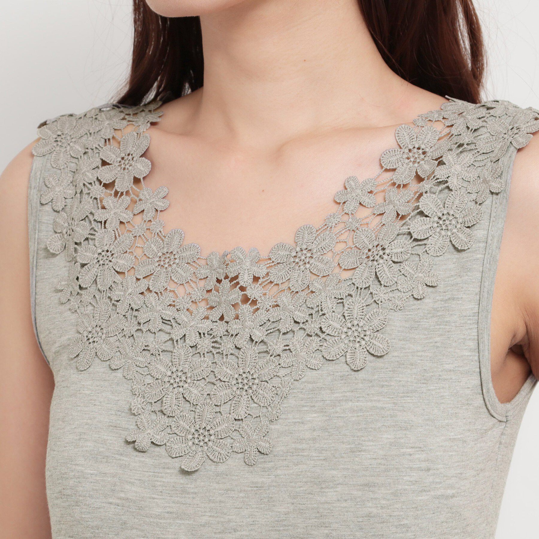 THE SHOP TK「モチーフレースタンク」|キャミソール|