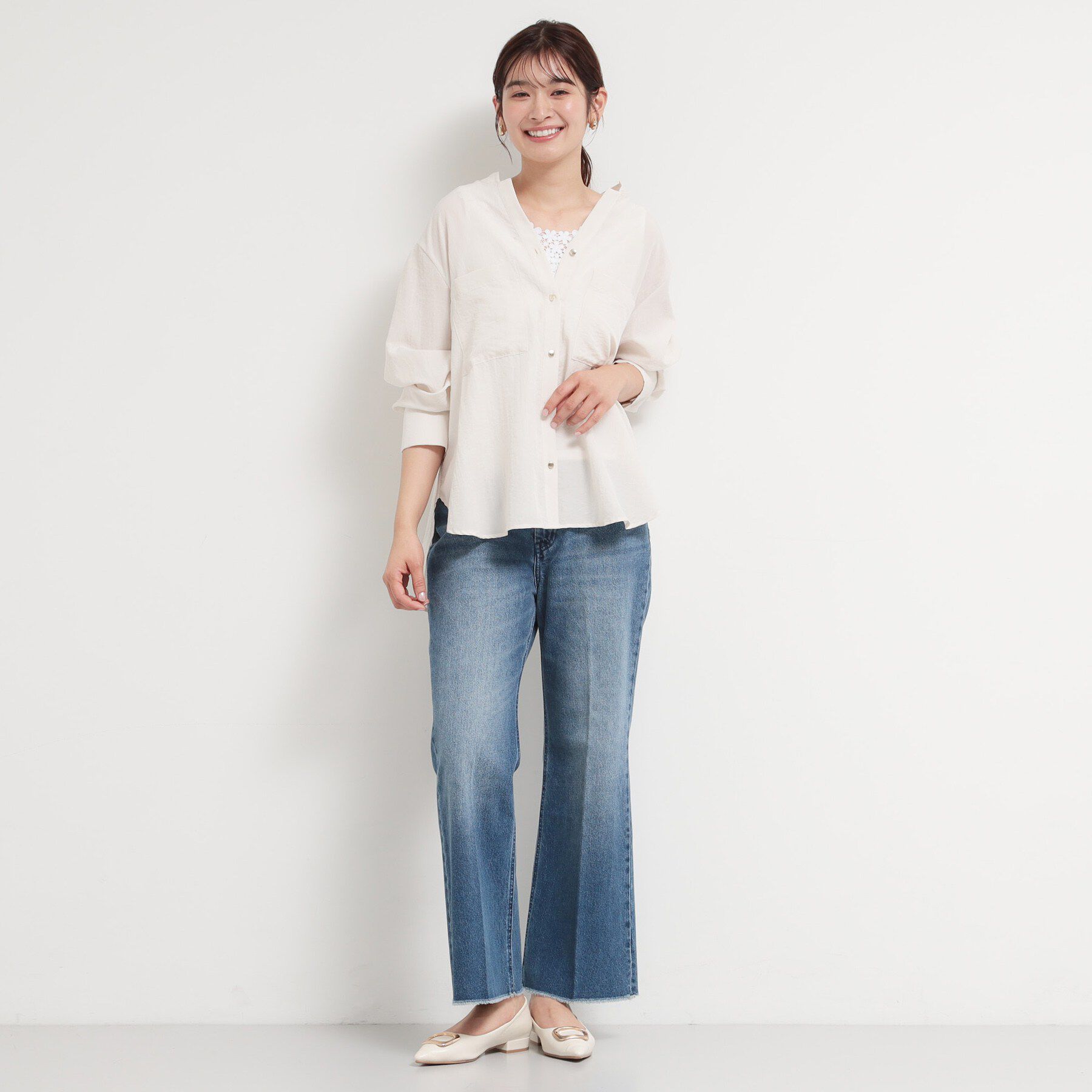 THE SHOP TK「モチーフレースタンク」|キャミソール|