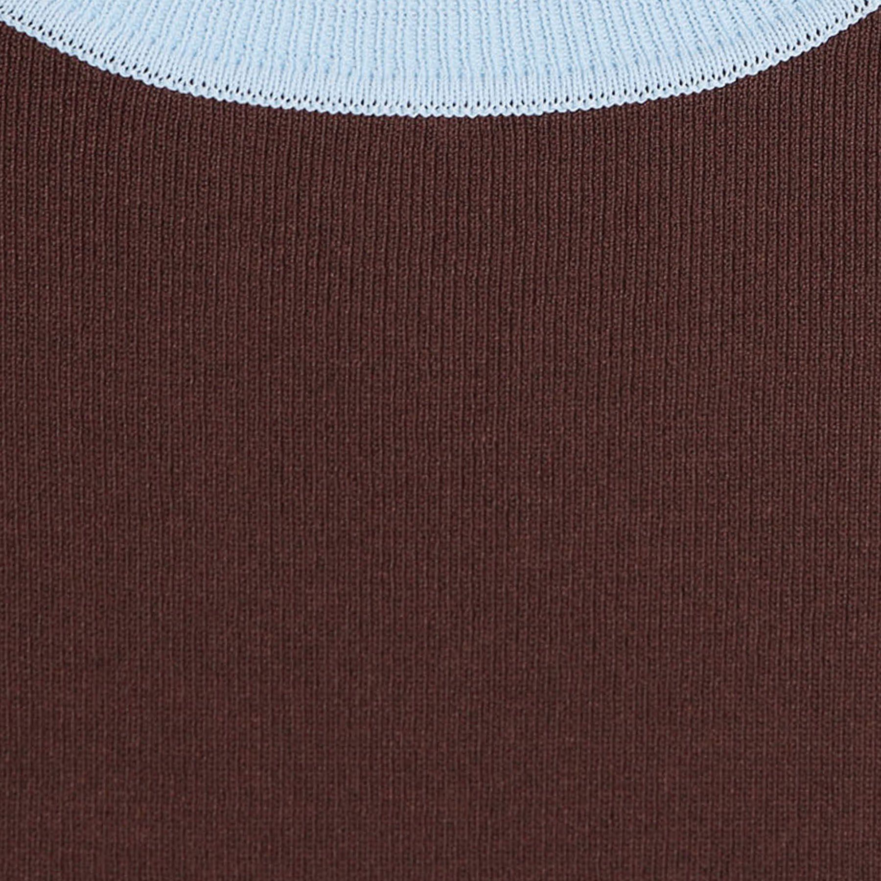 THE SHOP TK「【接触冷感/洗濯機OK/毛玉になりにくい/UV】さりげないラインで品よく映える 配色5分袖トップス」|ニット・セーター|