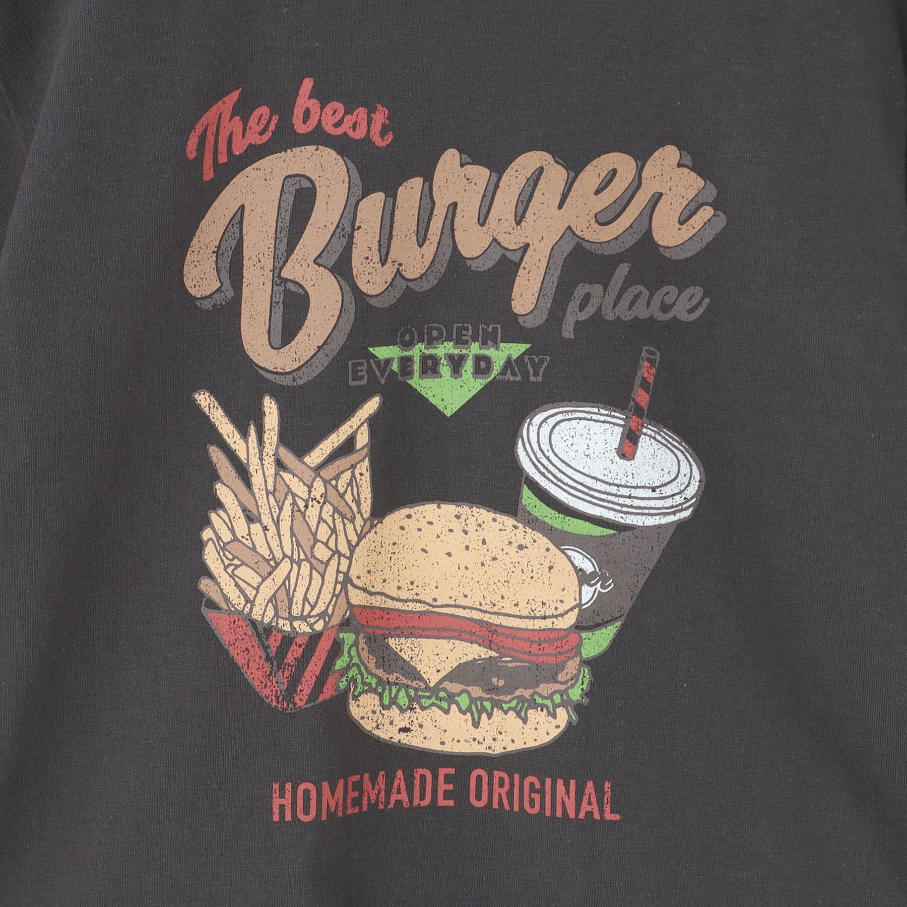 THE SHOP TK「天竺アソート アメカジプリント 半袖Tシャツ ロゴ、キャット、ハンバーガー」|Tシャツ・カットソー|