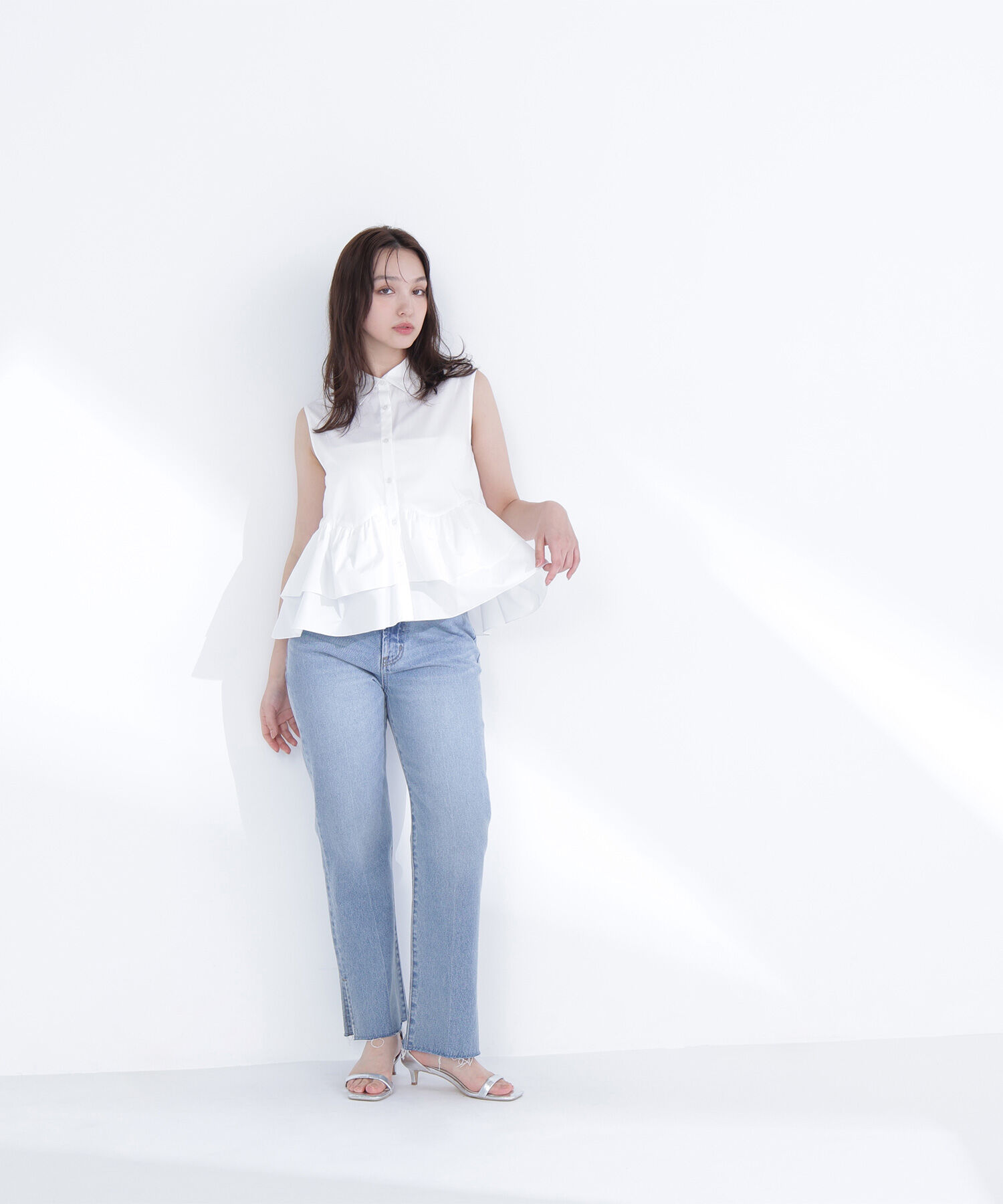  「ティアードペプラムシャツ」|シャツ・ブラウス|