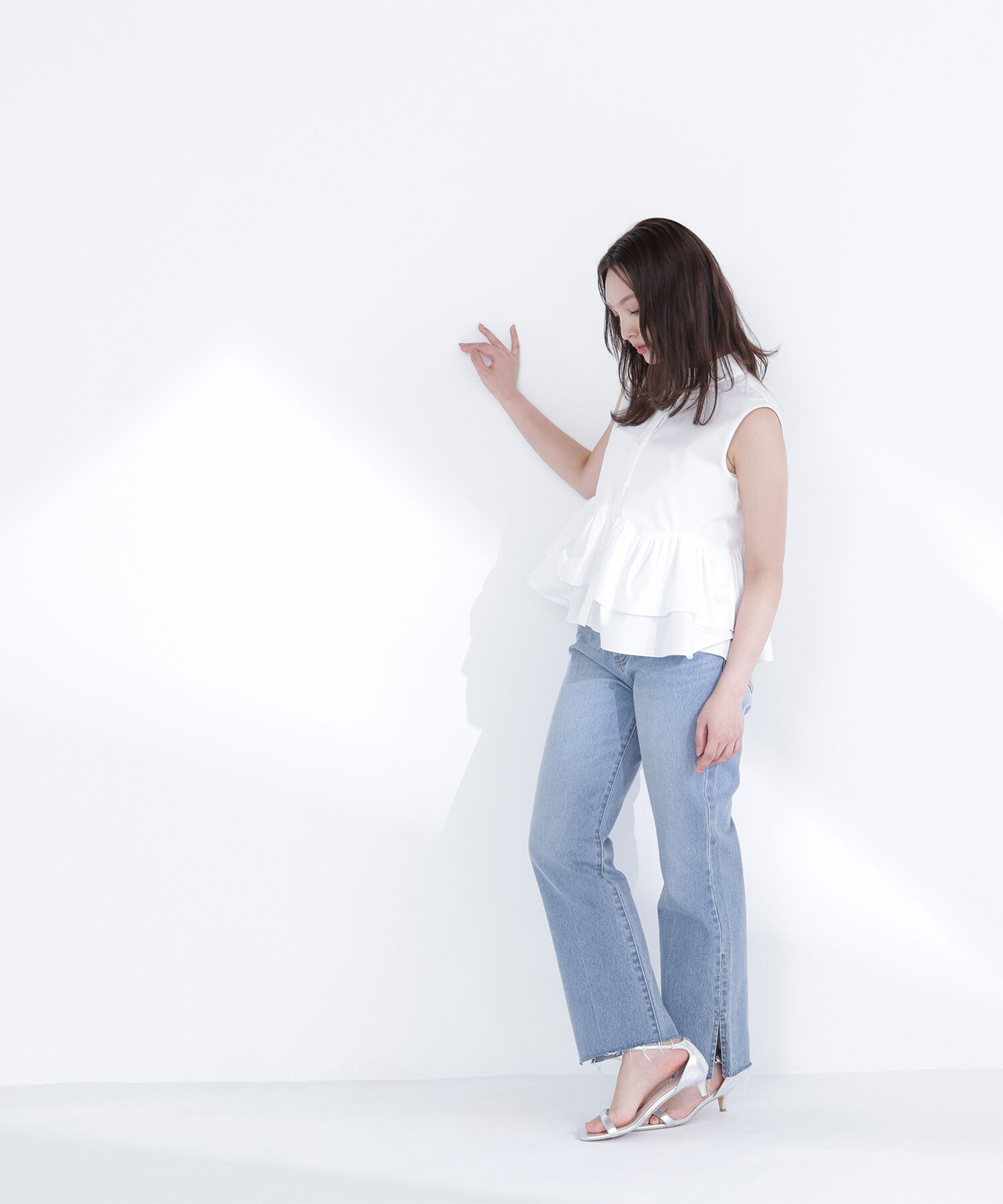  「ティアードペプラムシャツ」|シャツ・ブラウス|