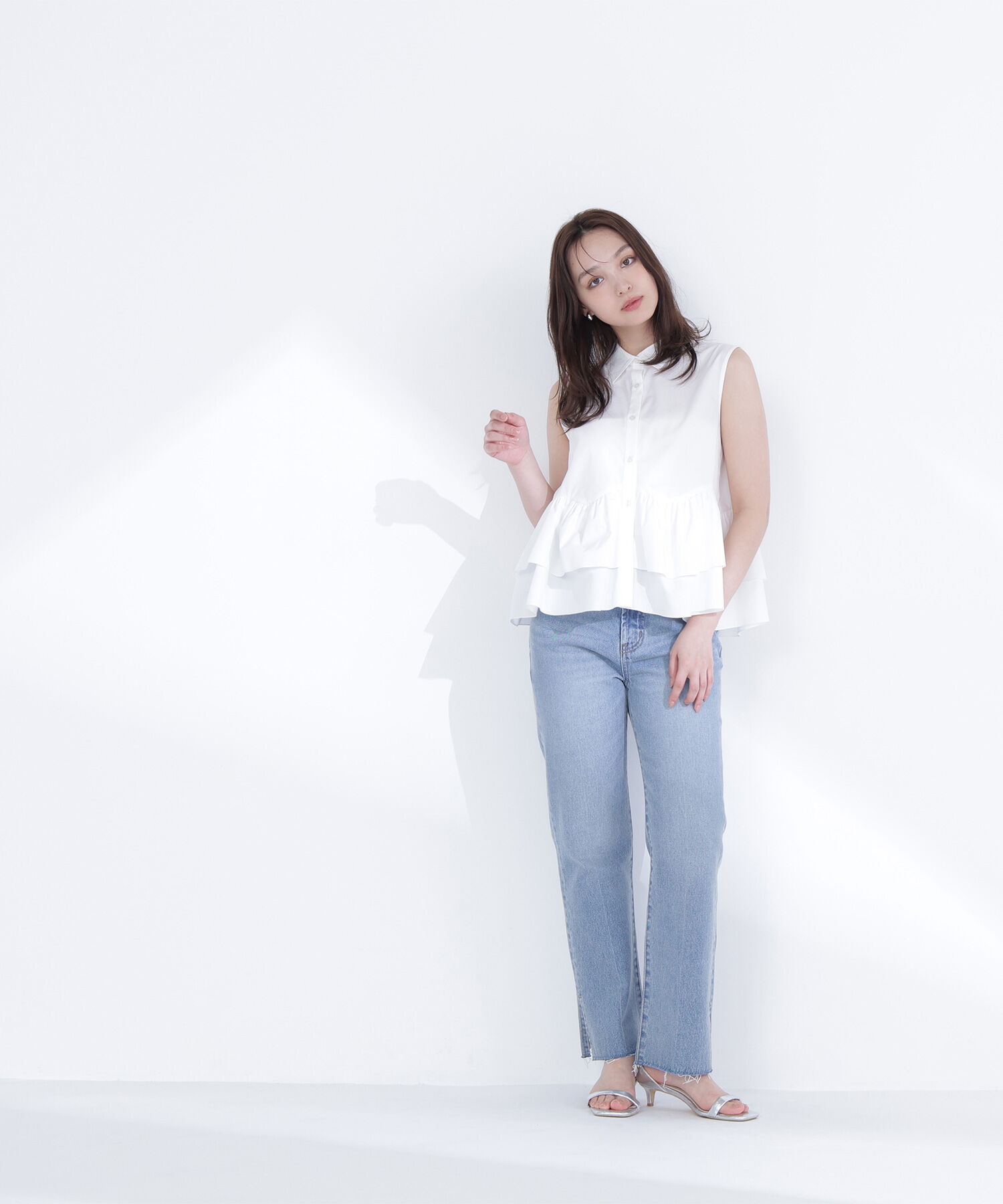  「ティアードペプラムシャツ」|シャツ・ブラウス|