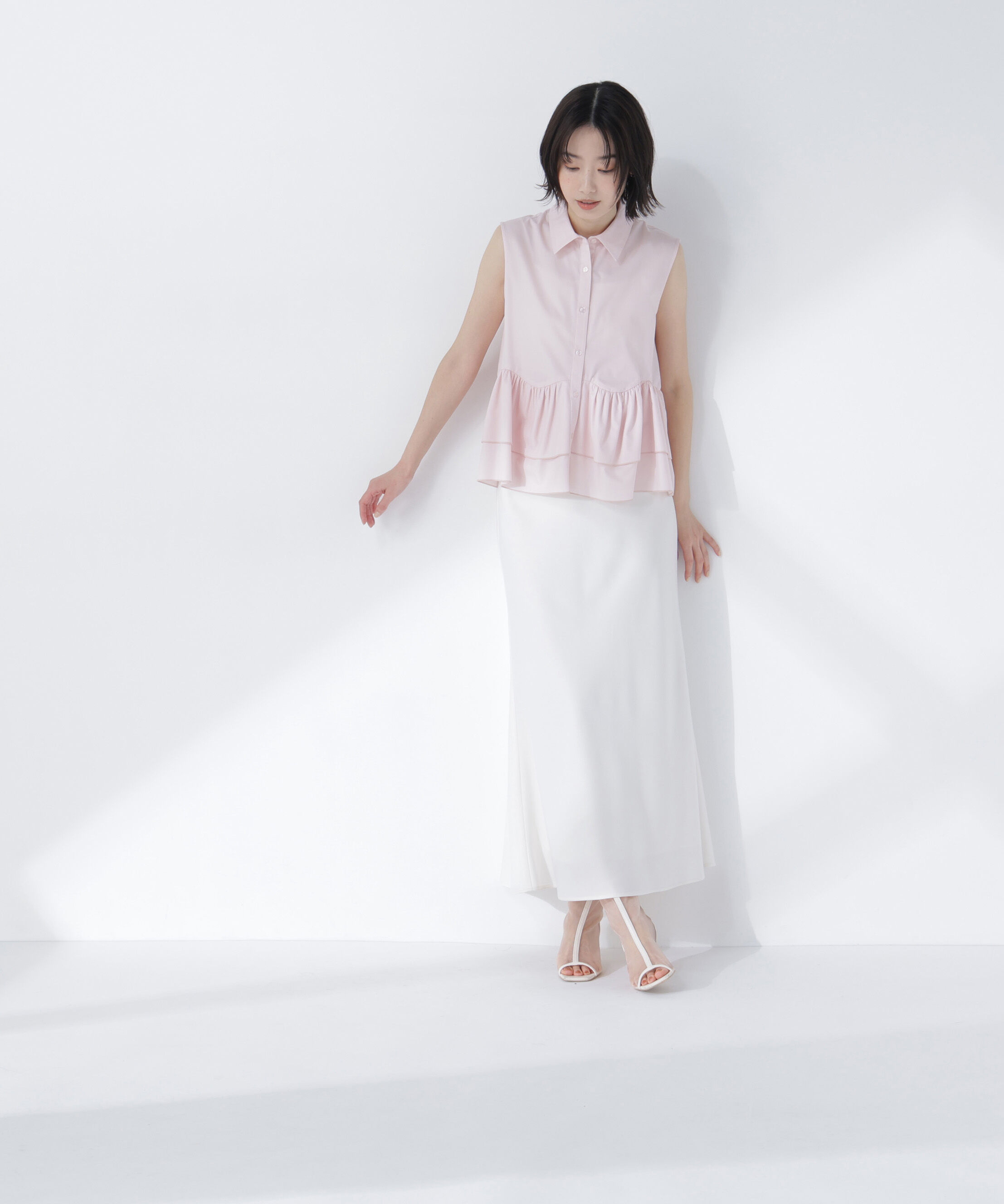  「ティアードペプラムシャツ」|シャツ・ブラウス|