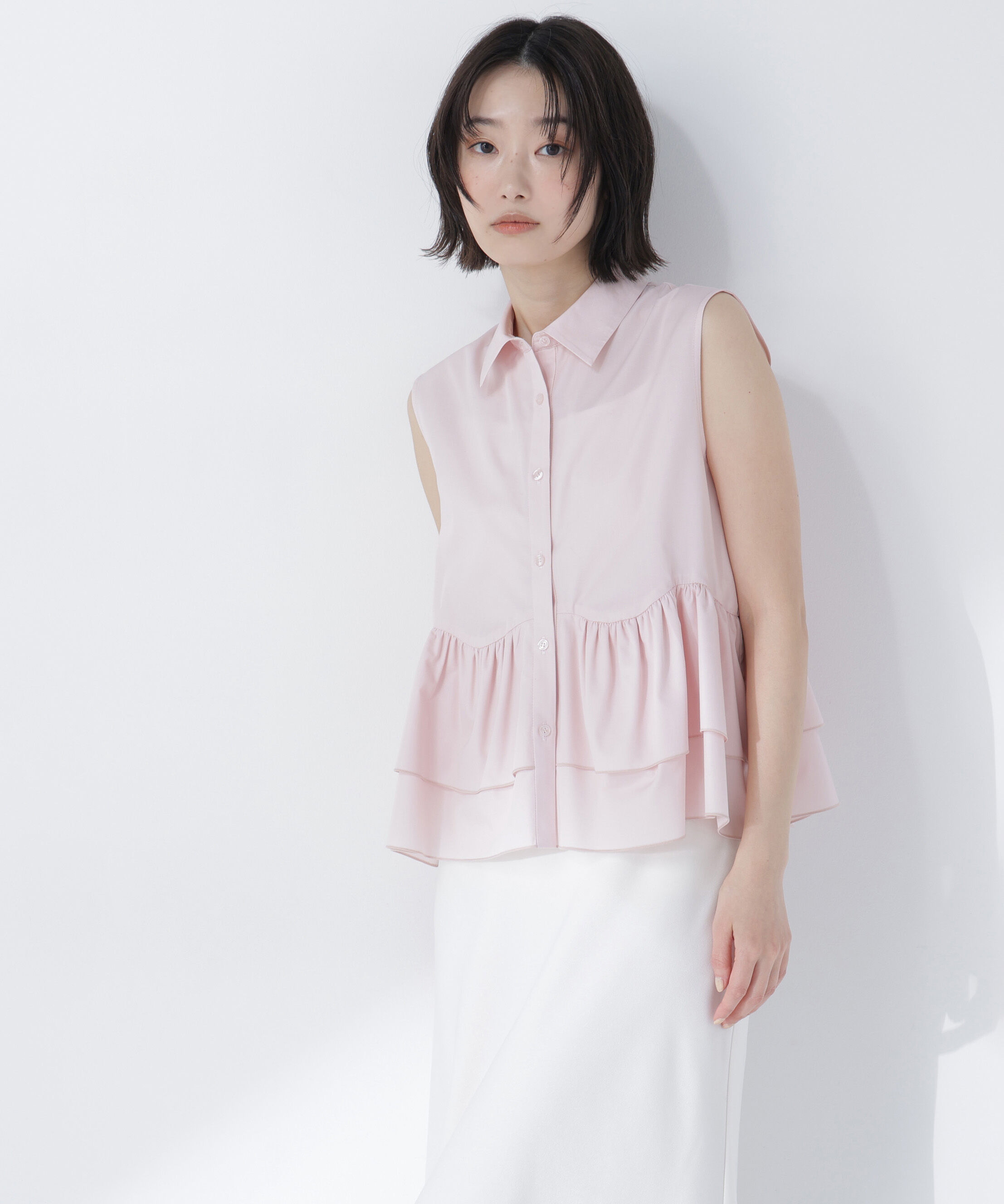  「ティアードペプラムシャツ」|シャツ・ブラウス|