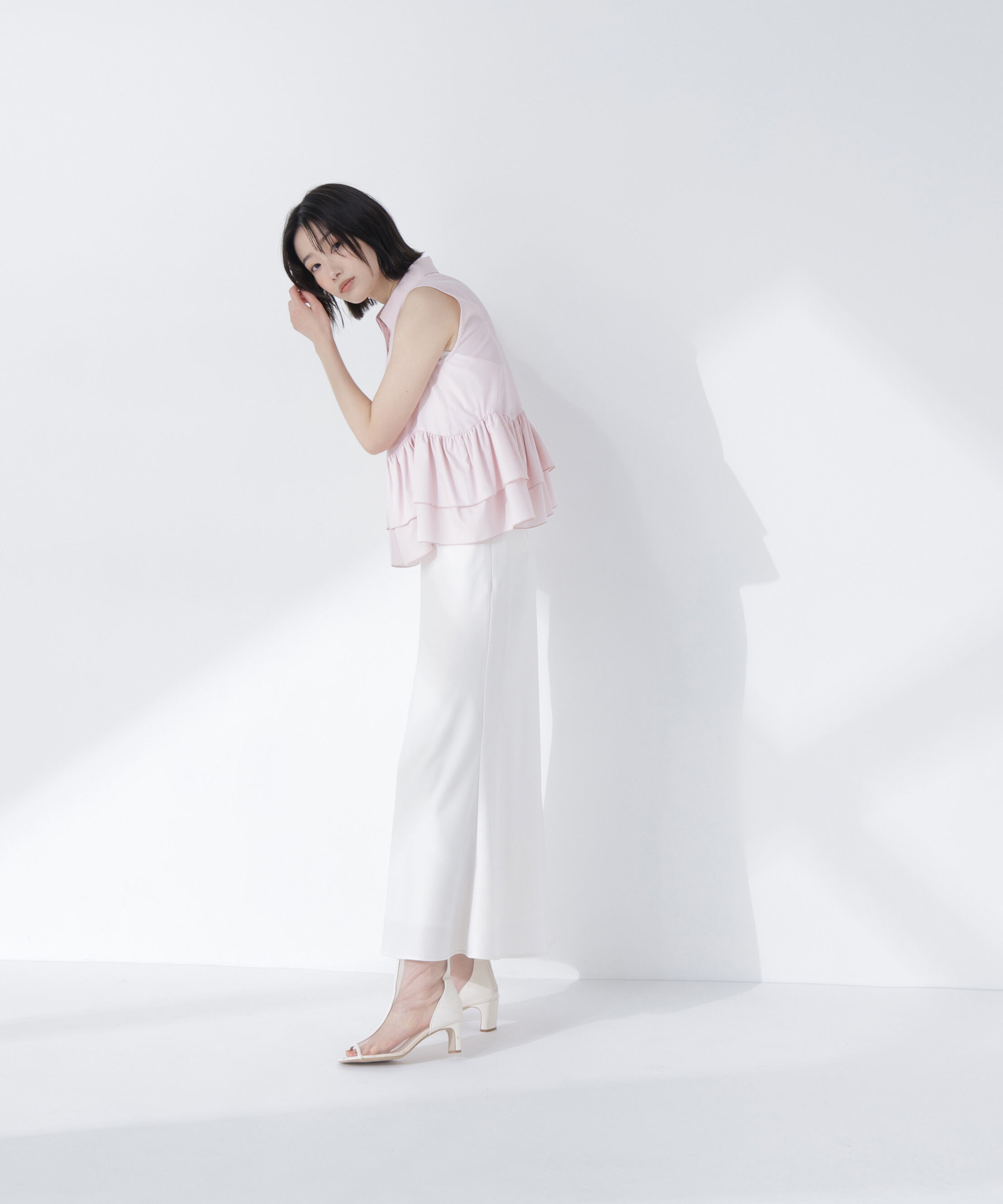  「ティアードペプラムシャツ」|シャツ・ブラウス|