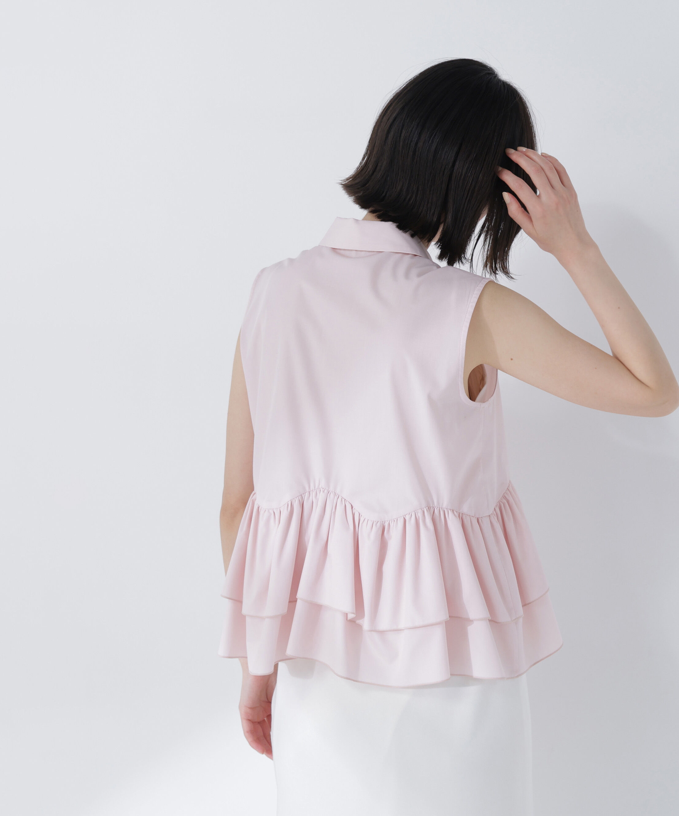  「ティアードペプラムシャツ」|シャツ・ブラウス|