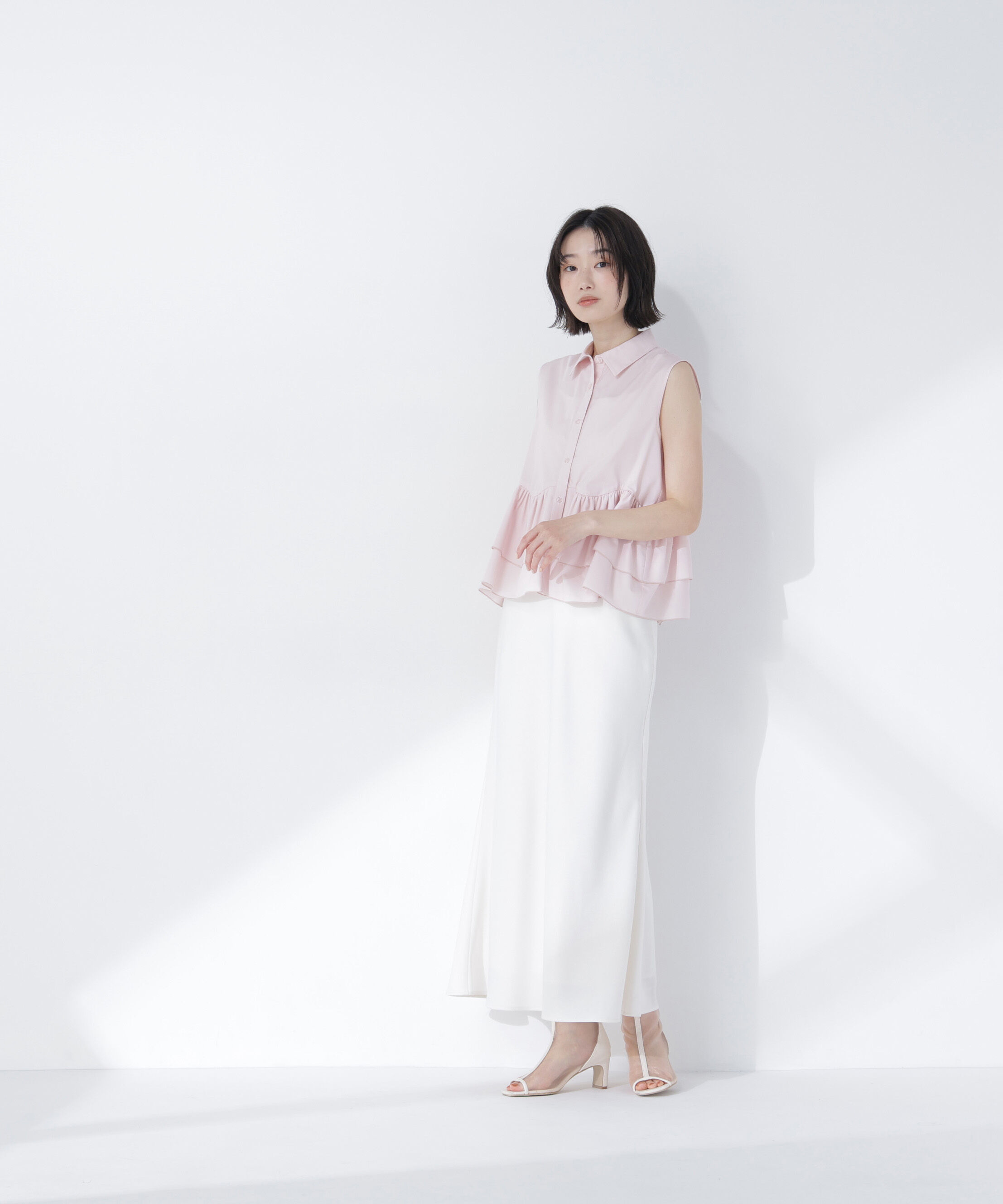  「ティアードペプラムシャツ」|シャツ・ブラウス|