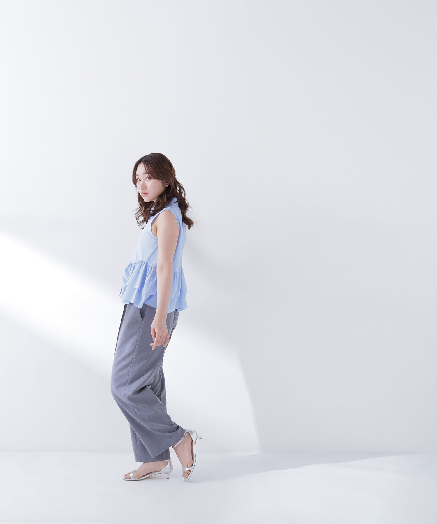  「ティアードペプラムシャツ」|シャツ・ブラウス|