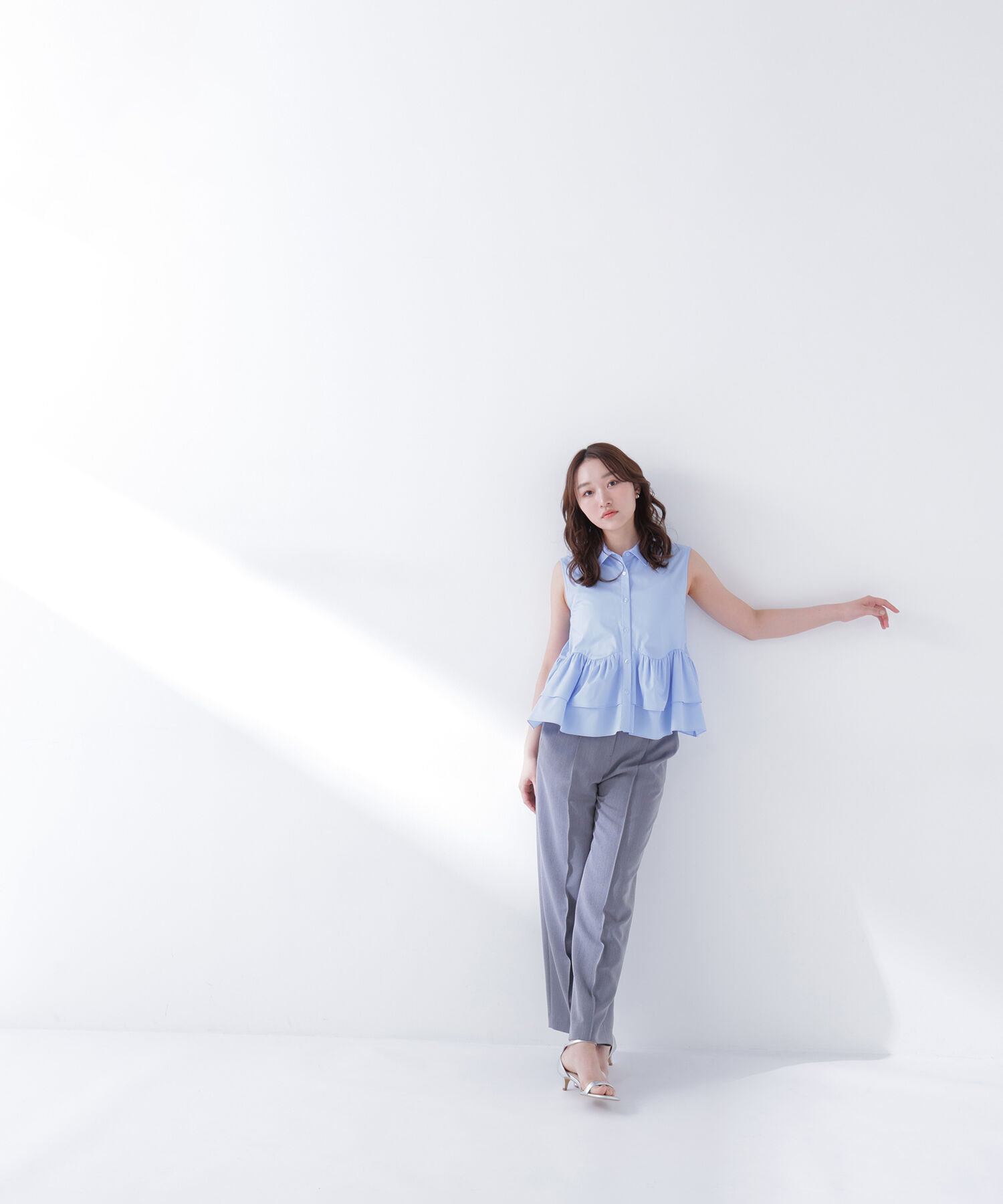  「ティアードペプラムシャツ」|シャツ・ブラウス|