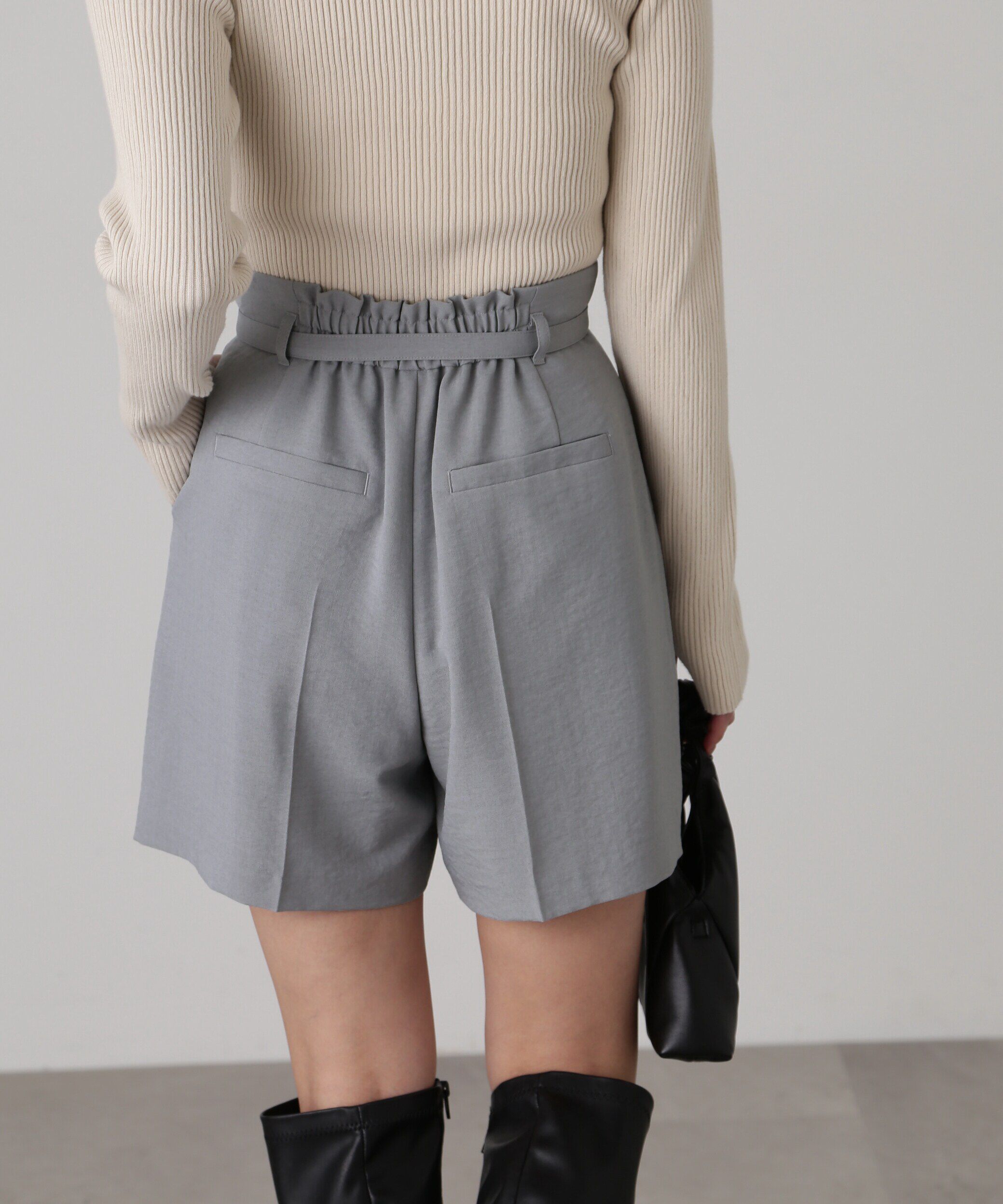  「[低身長サイズ/Sシリーズ]気流染めベルト付ショートパンツ」|その他|