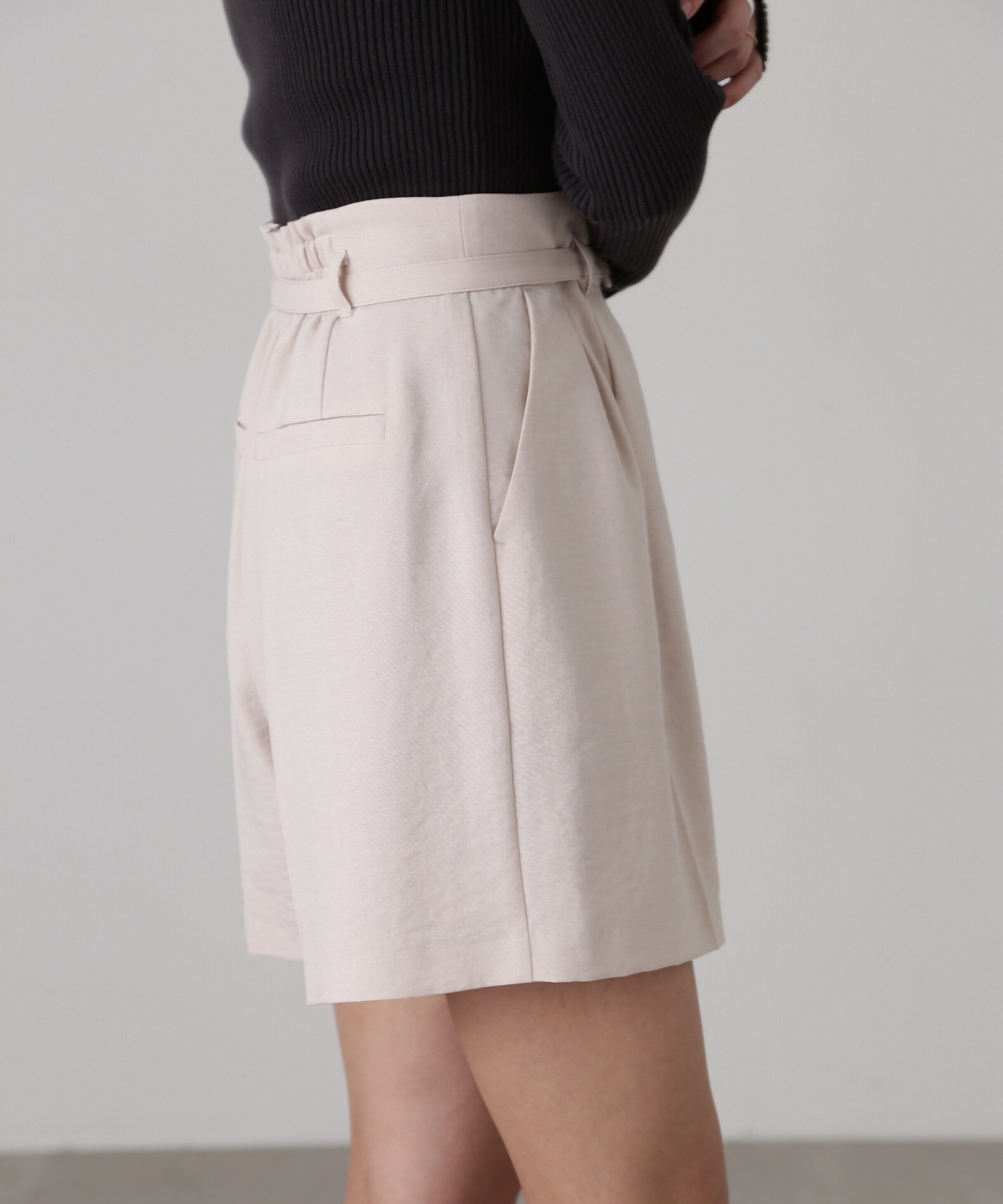  「[低身長サイズ/Sシリーズ]気流染めベルト付ショートパンツ」|その他|