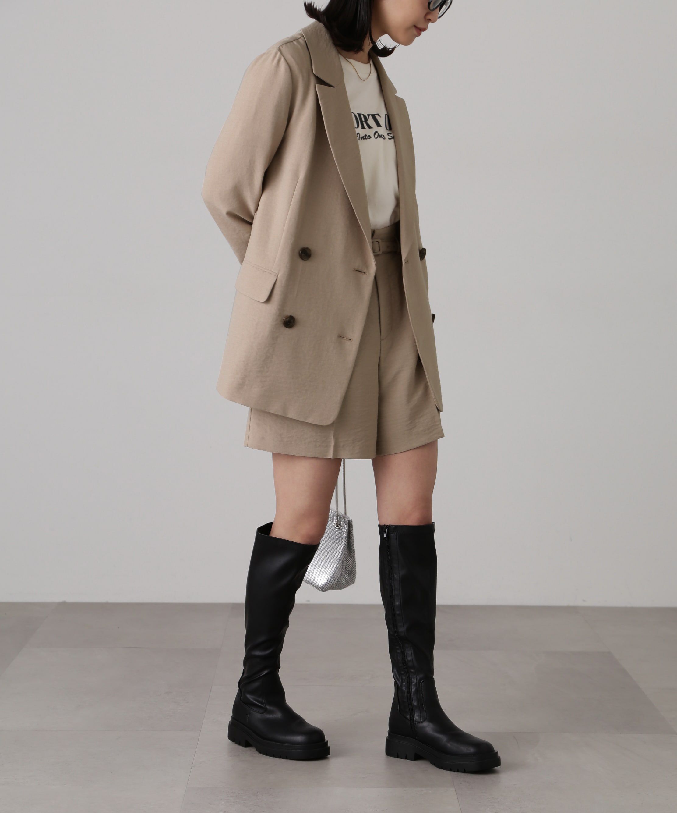  「[低身長サイズ/Sシリーズ]気流染めベルト付ショートパンツ」|その他|