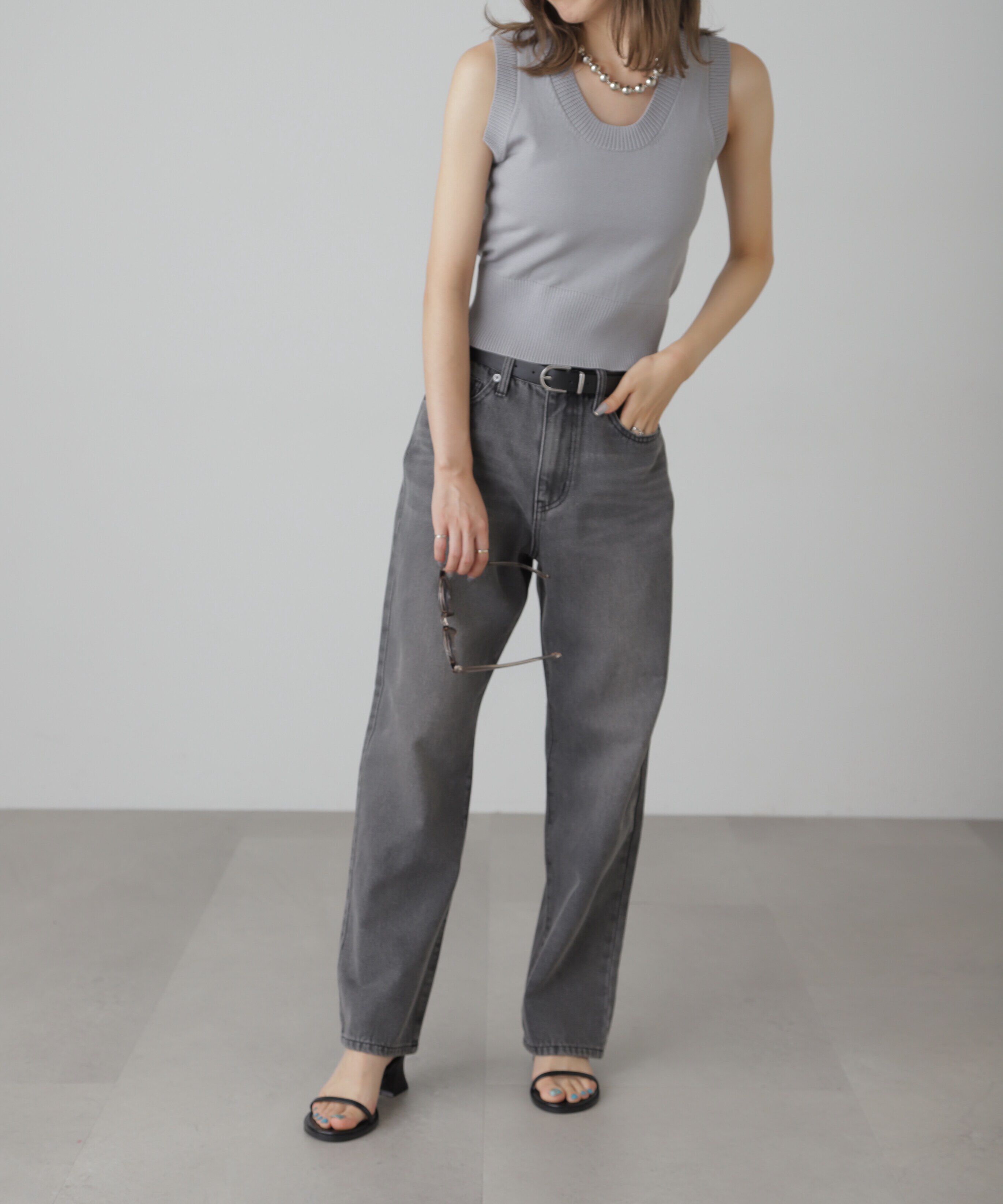  「[XS-Lサイズ展開]ストレートデニムパンツ」|その他|