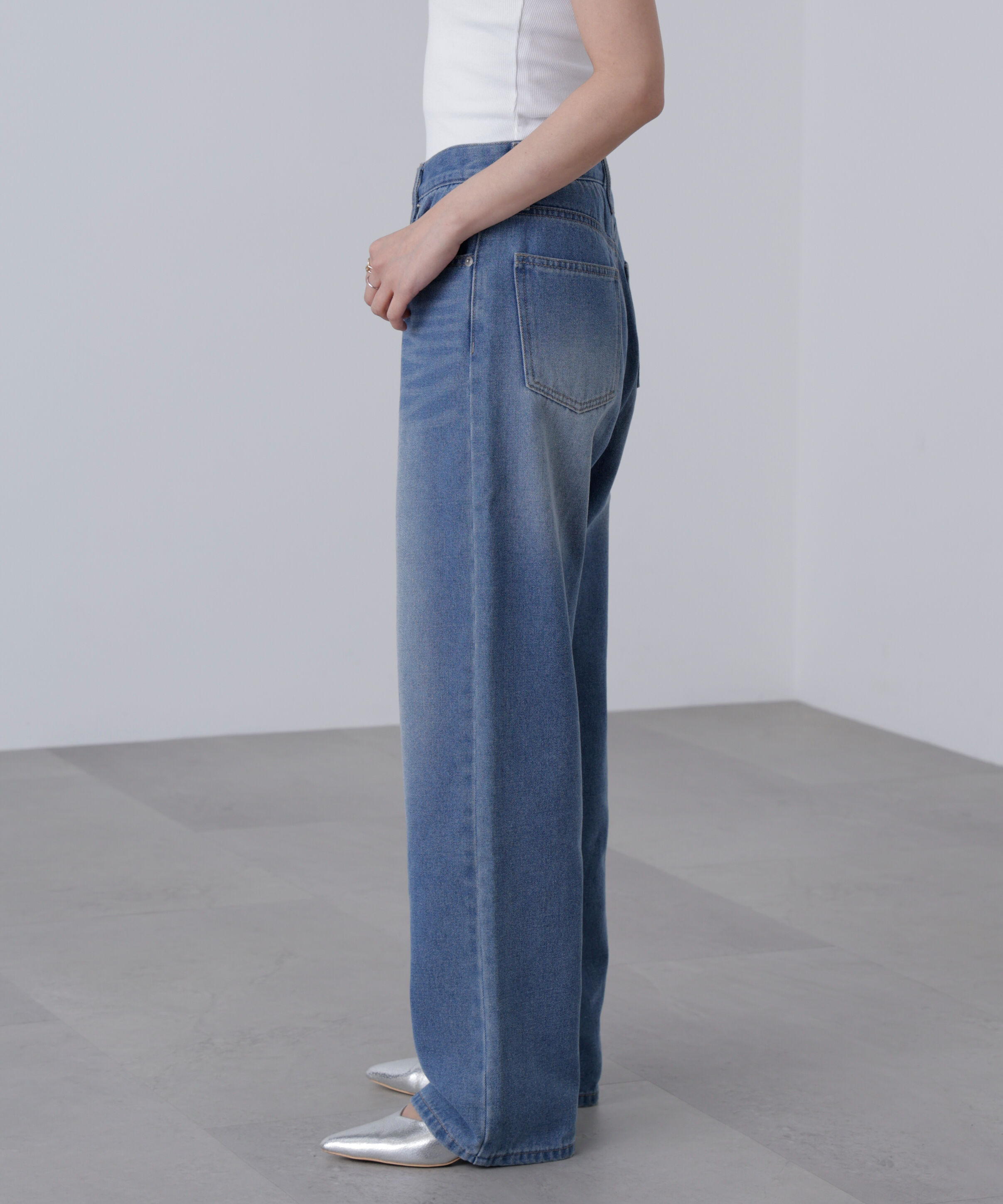  「[XS-Lサイズ展開]ストレートデニムパンツ」|その他|